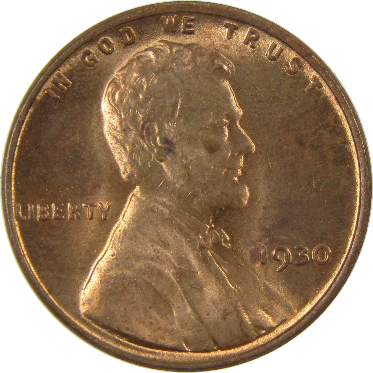1930 Lincoln Wheat Cent Uncirculated Penny 1c Coin SKU:I28253