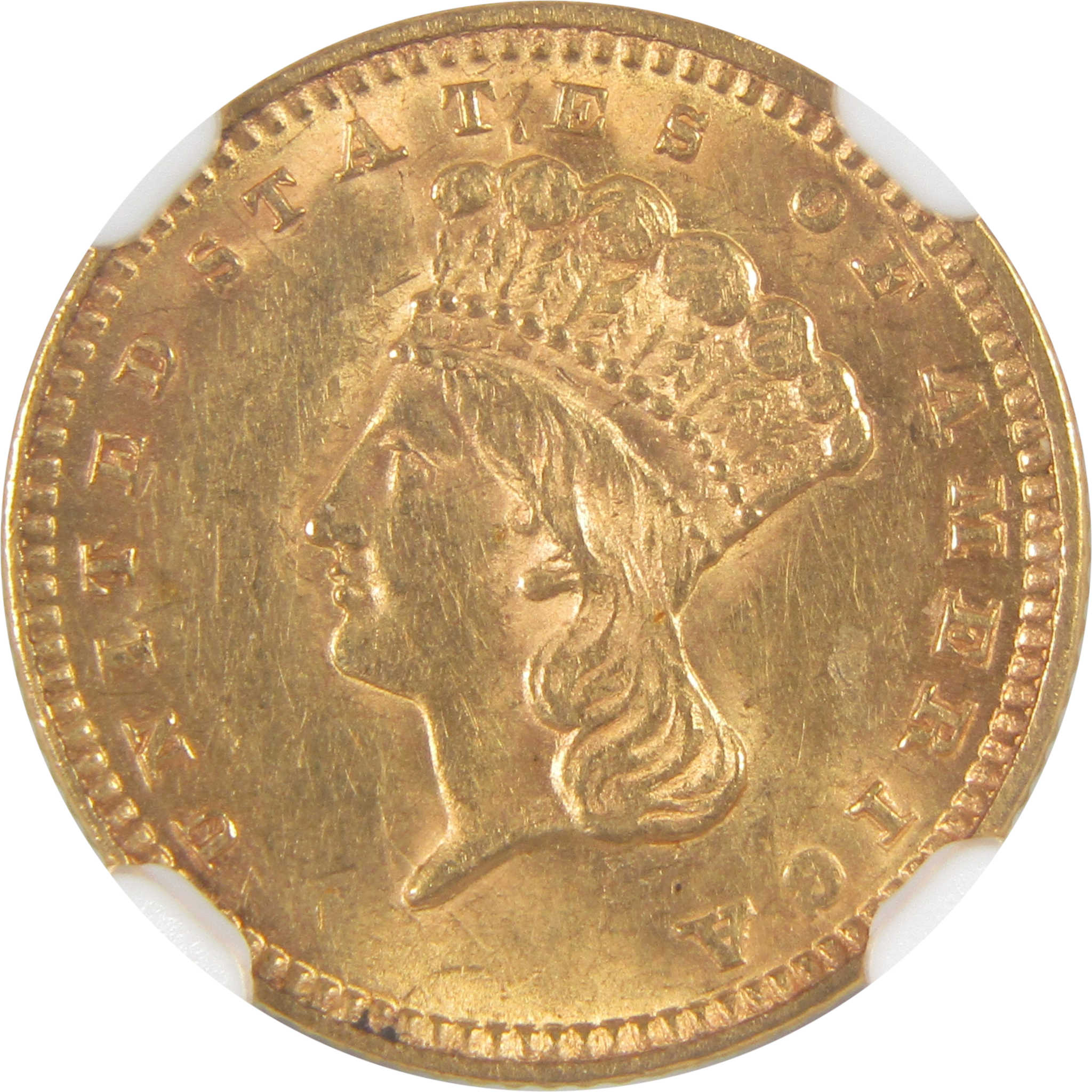 1889 Indian Princess Head Dollar MS 61 NGC Gold $1 Coin SKU:I17354