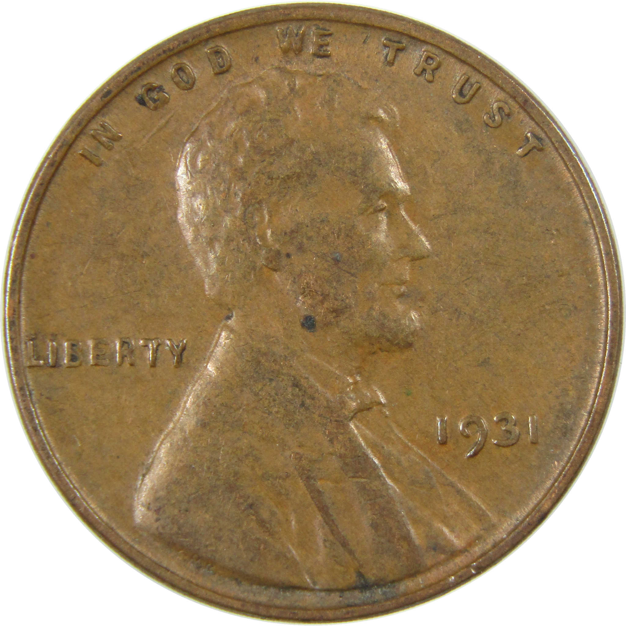 1931 Lincoln Wheat Cent VF Very Fine Penny 1c Coin SKU:I27297