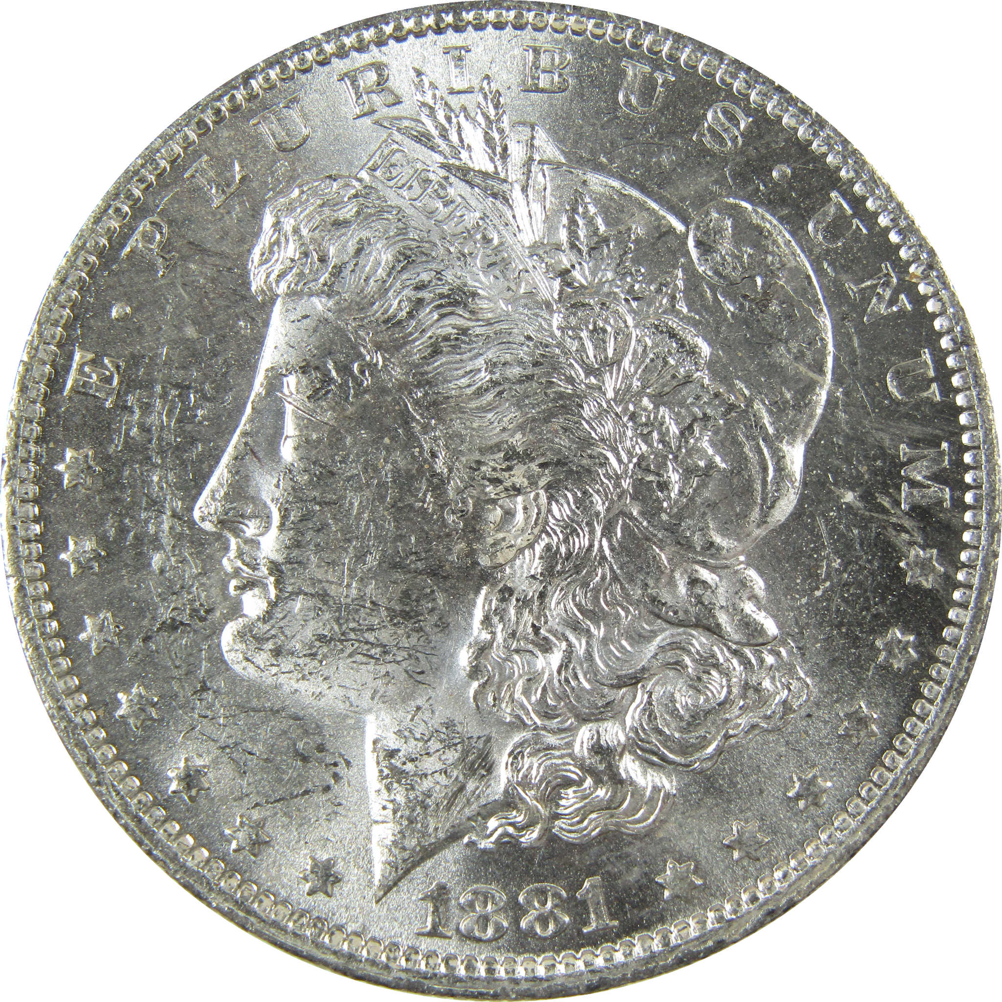 1881 O Morgan Silver Dollar Uncirculated Mint State $1 Coin SKU:I27705