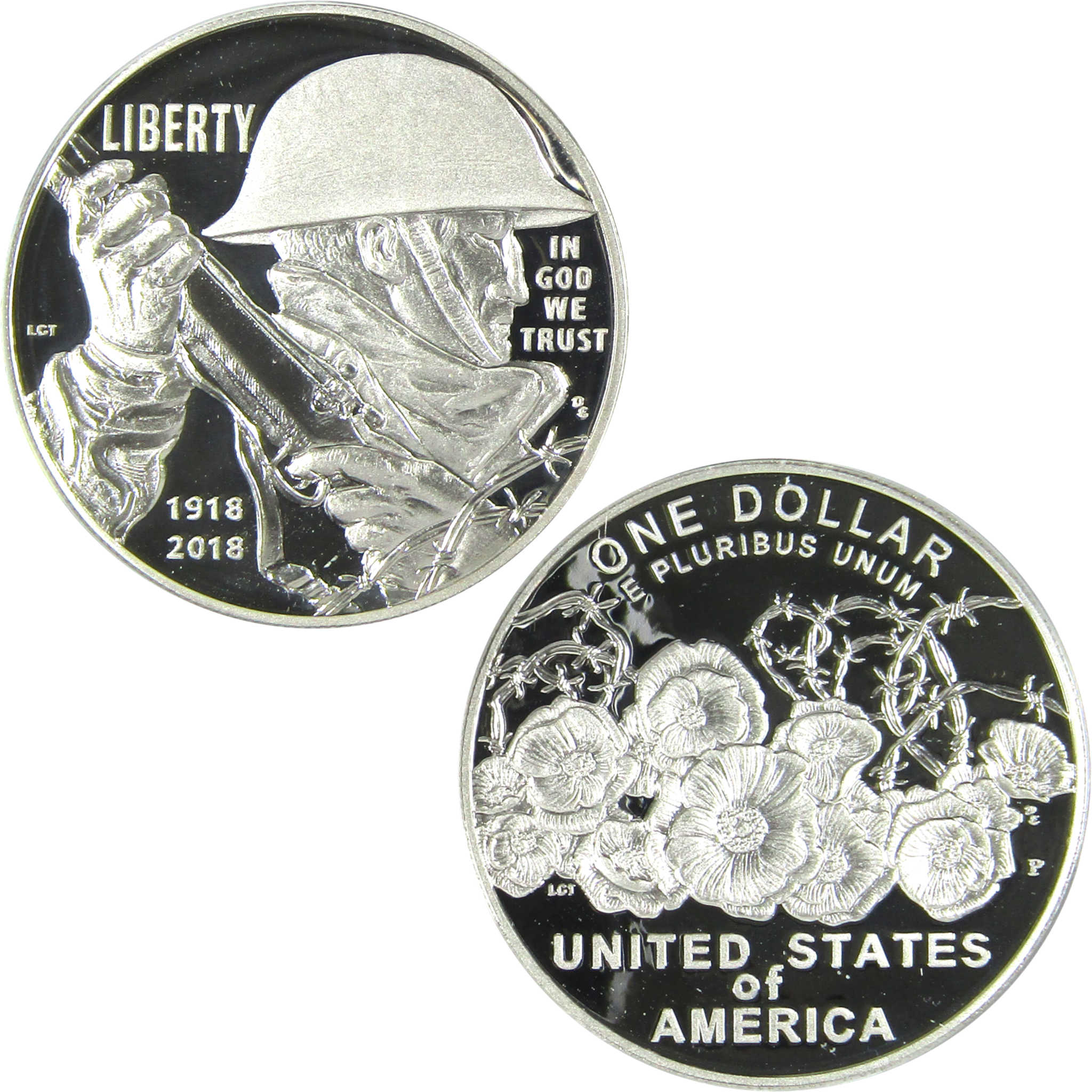 2008 World War I Centennial 2 Piece Set Silver Comm SKU:CPC3869