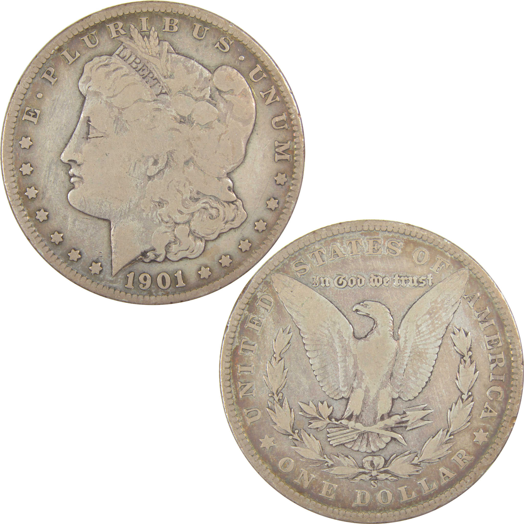 1901 S Morgan Dollar VG Very Good Silver $1 Coin SKU:I19941 - Morgan coin - Morgan silver dollar - Morgan silver dollar for sale - Profile Coins &amp; Collectibles