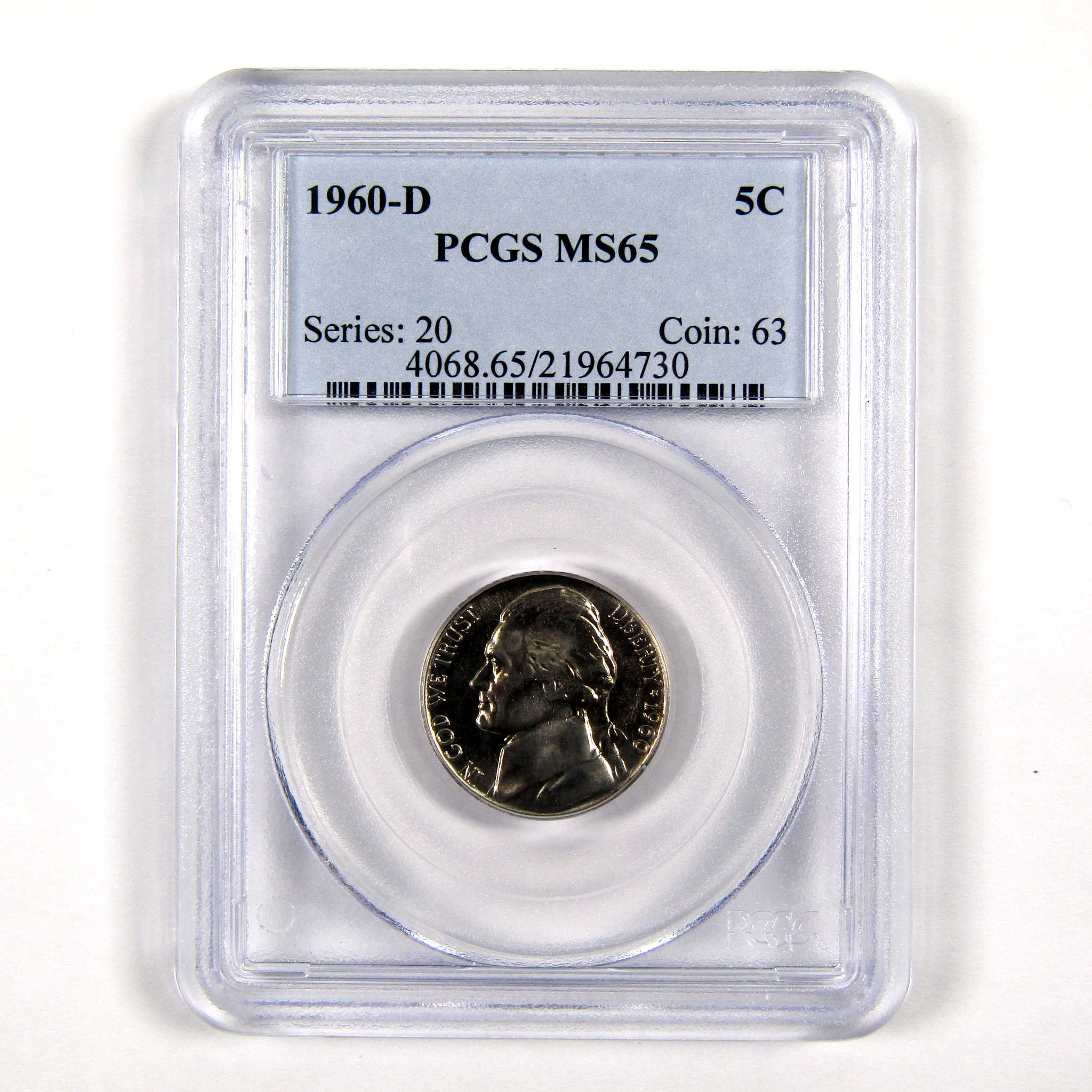 1960 D Jefferson Nickel MS 65 PCGS 5c Uncirculated Coin SKU:CPC4269