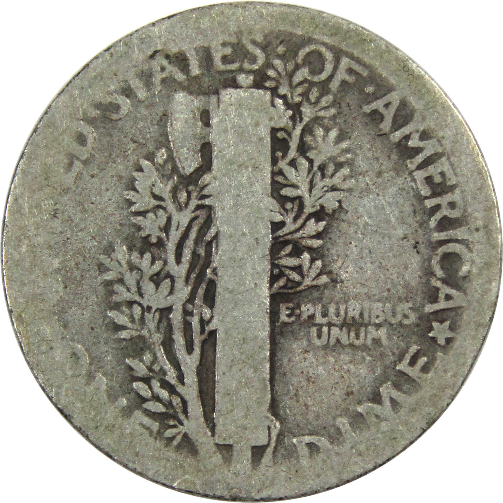 1921 Mercury Dime AG About Good Silver 10c Coin SKU:I13415
