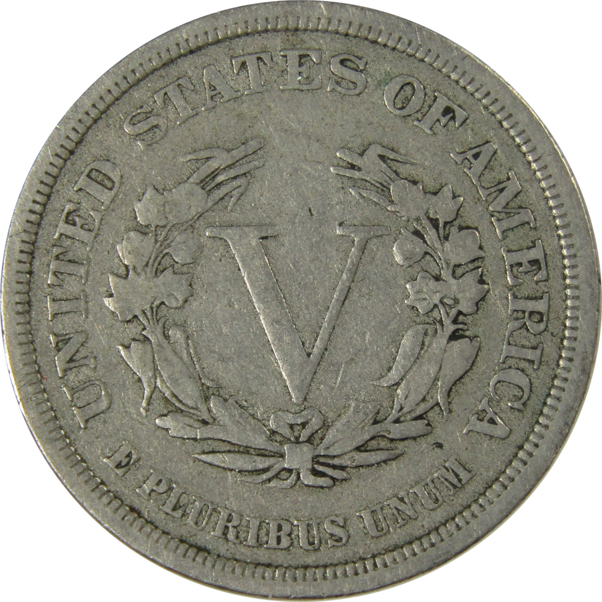 1883 No Cents Liberty Head V Nickel F Fine 5c Coin SKU:I26516