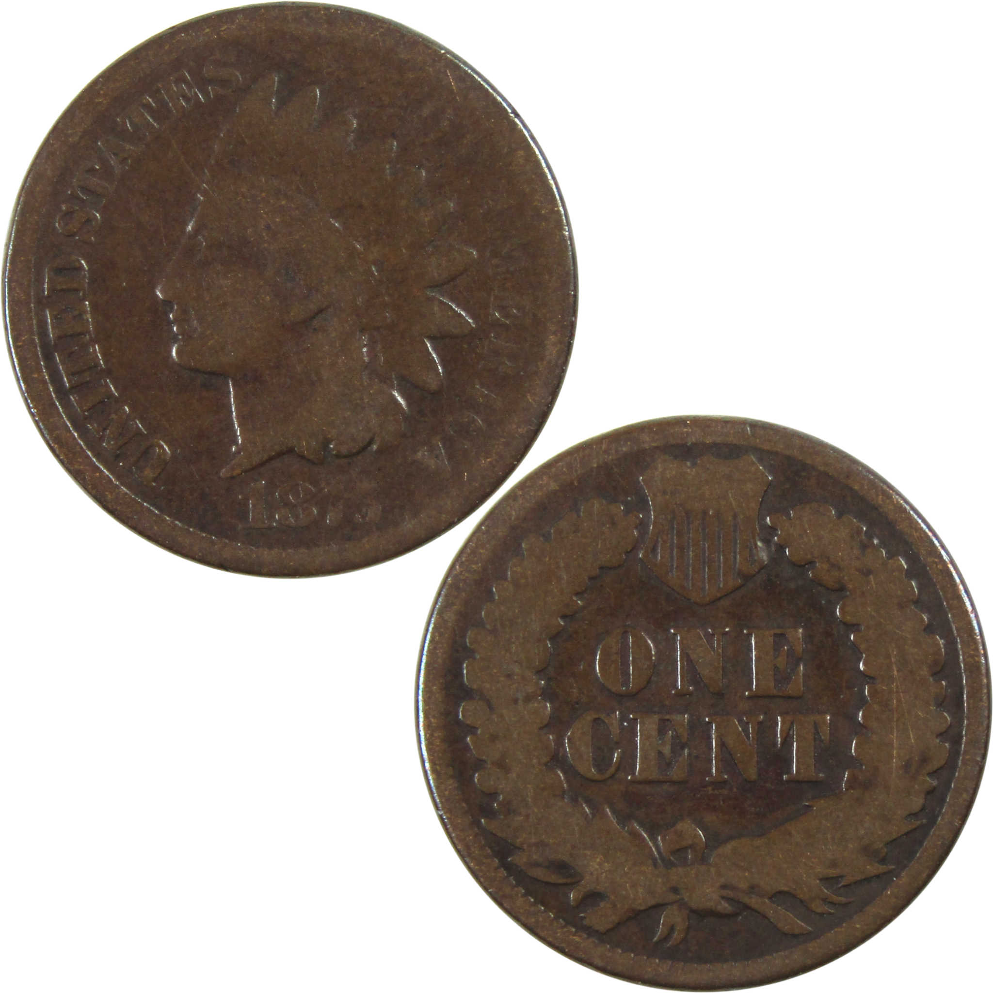1875 Indian Head Cent G Good Penny 1c Coin SKU:I13317