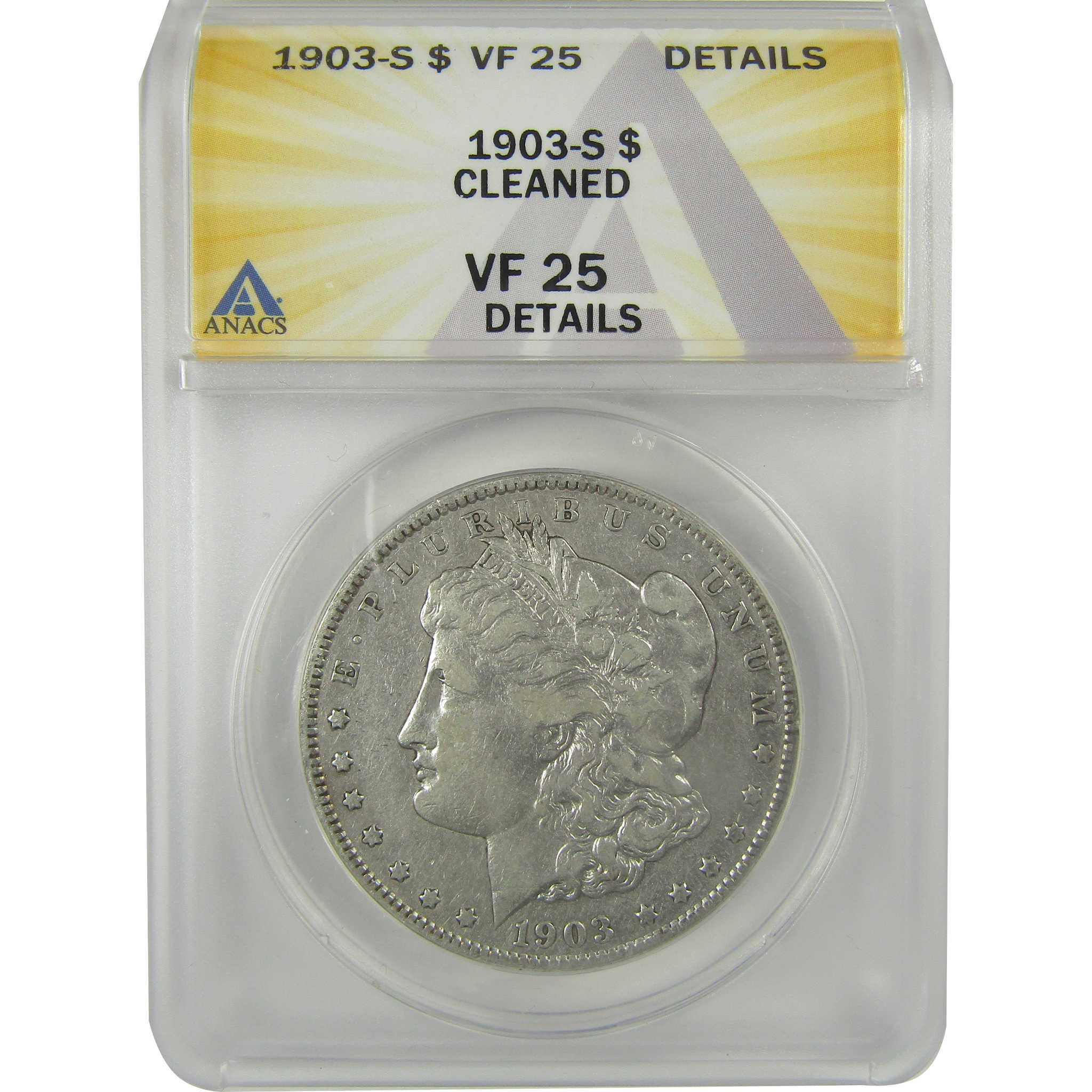 1903 S Morgan Dollar VF 25 Details ANACS Silver $1 Coin SKU:I21739 - Morgan coin - Morgan silver dollar - Morgan silver dollar for sale - Profile Coins &amp; Collectibles