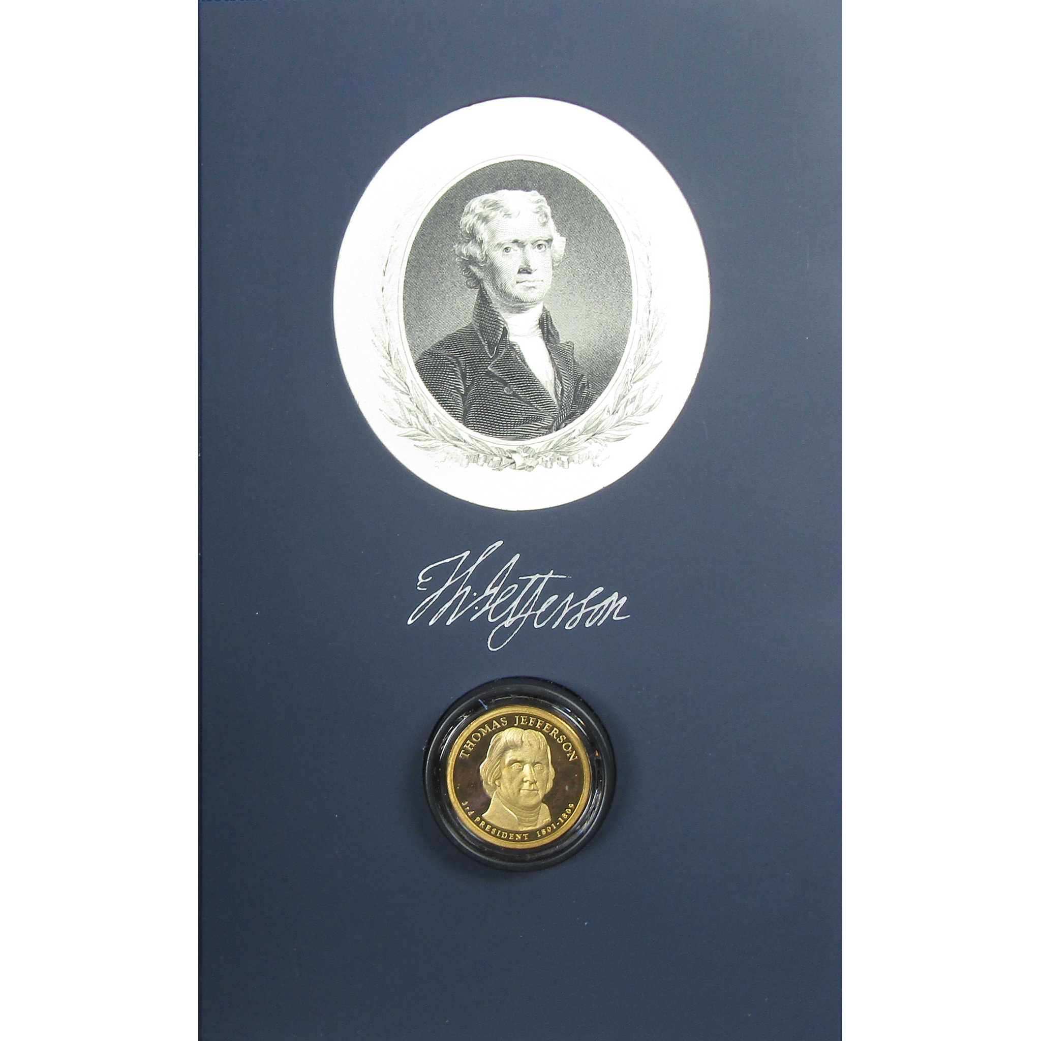 2007 S Thomas Jefferson Presidential Dollar Signature Set SKU:CPC9049