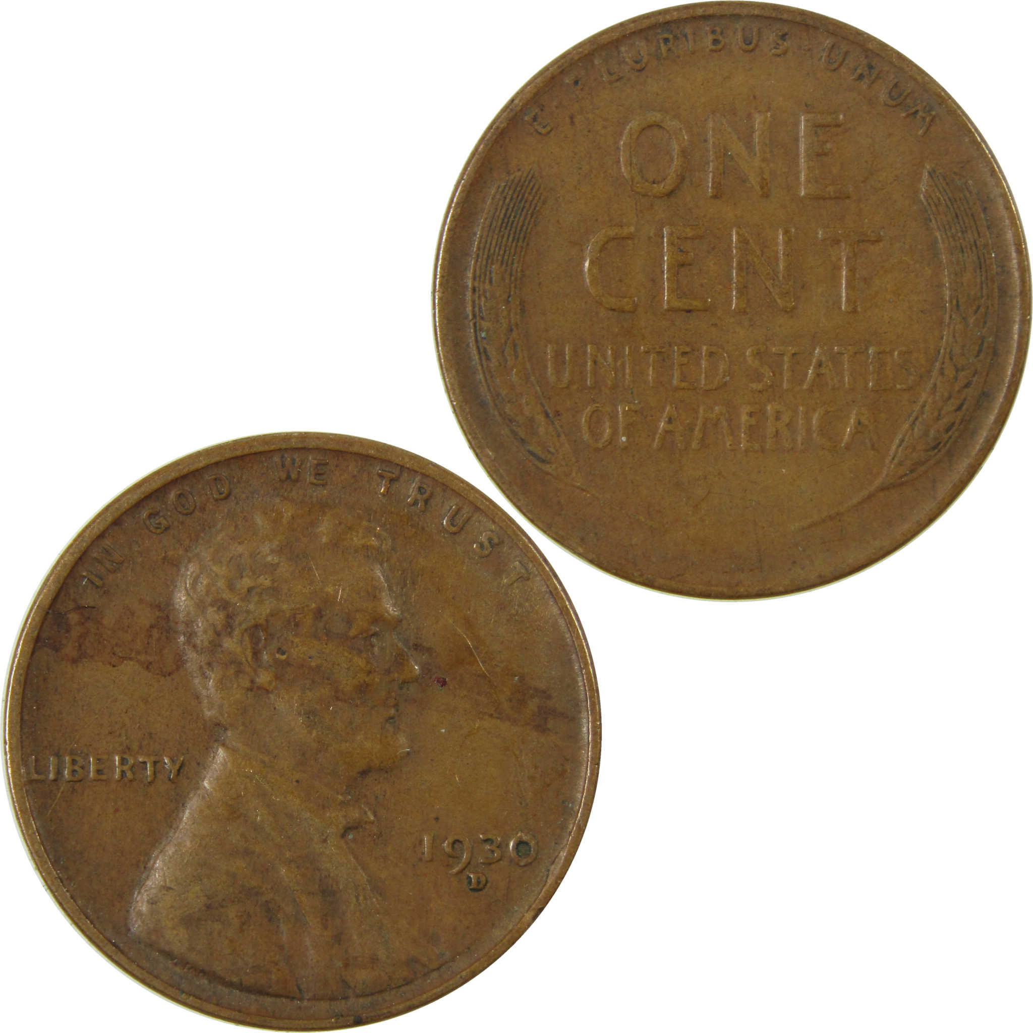1930 D Lincoln Wheat Cent VF Very Fine Penny 1c Coin SKU:I27142