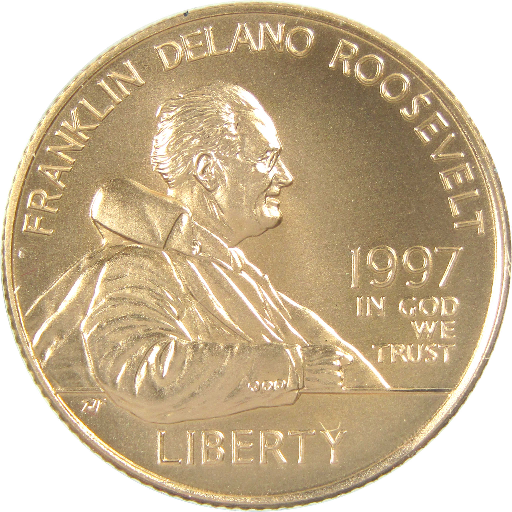 Franklin D. Roosevelt Commemorative 1997 W BU Uncirculated Gold $5