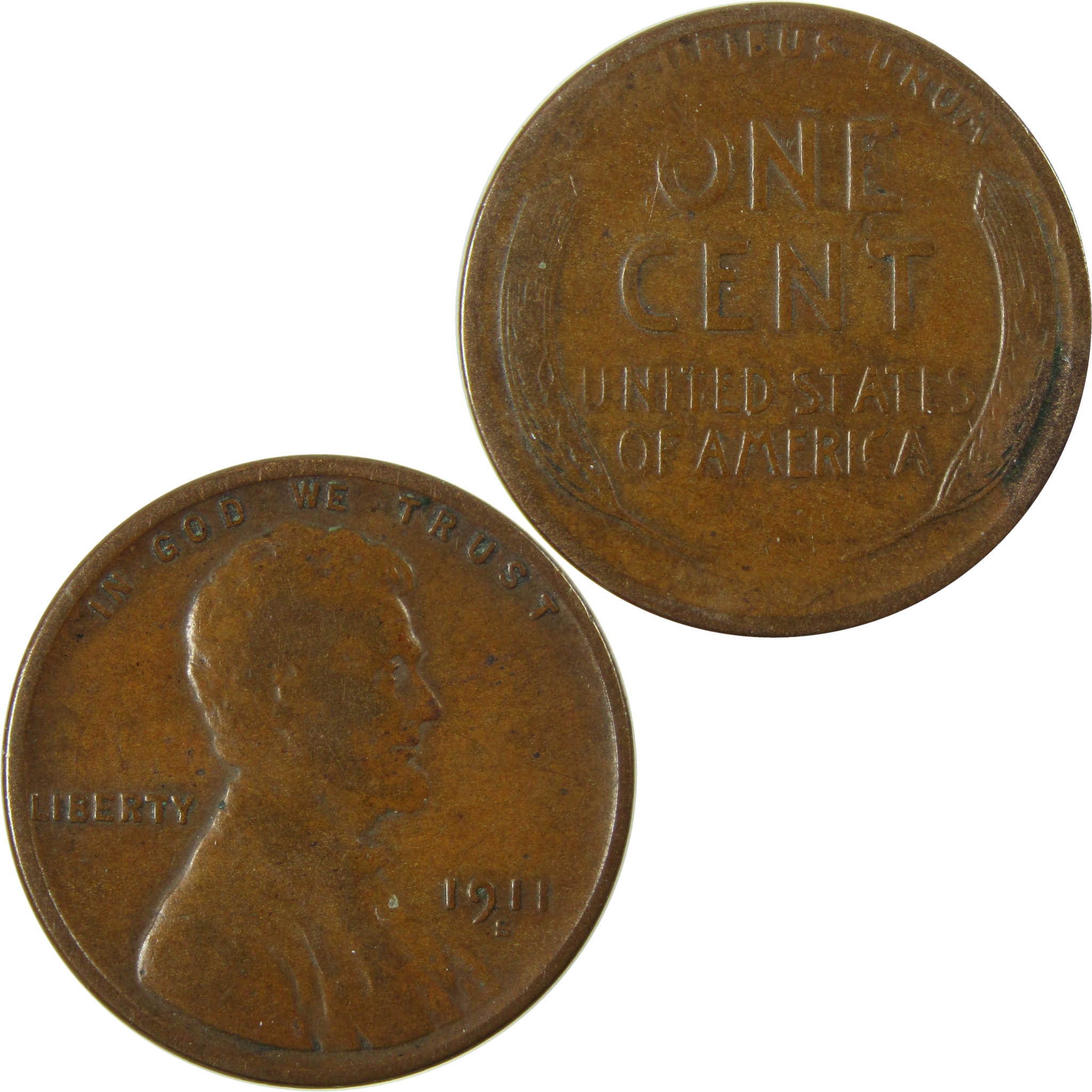 1911 S Lincoln Wheat Cent VG Very Good Penny 1c Coin SKU:I28324