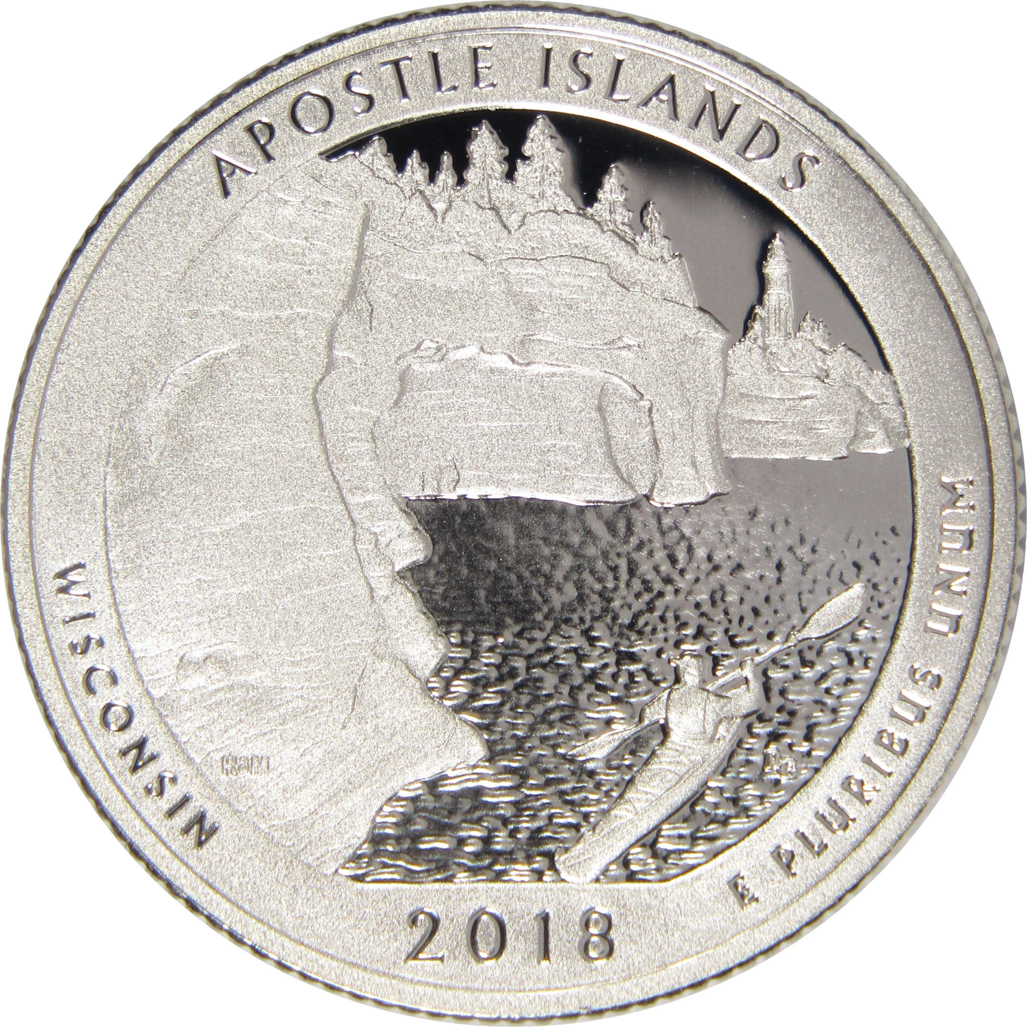 2018 S Apostle Islands National Lakeshore Quarter Silver 25c Proof