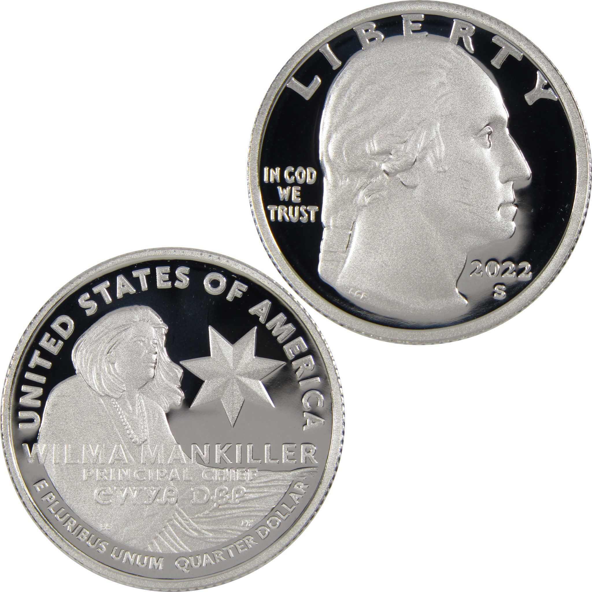 2022 S Wilma Mankiller American Women Quarter .999 Silver Proof Coin