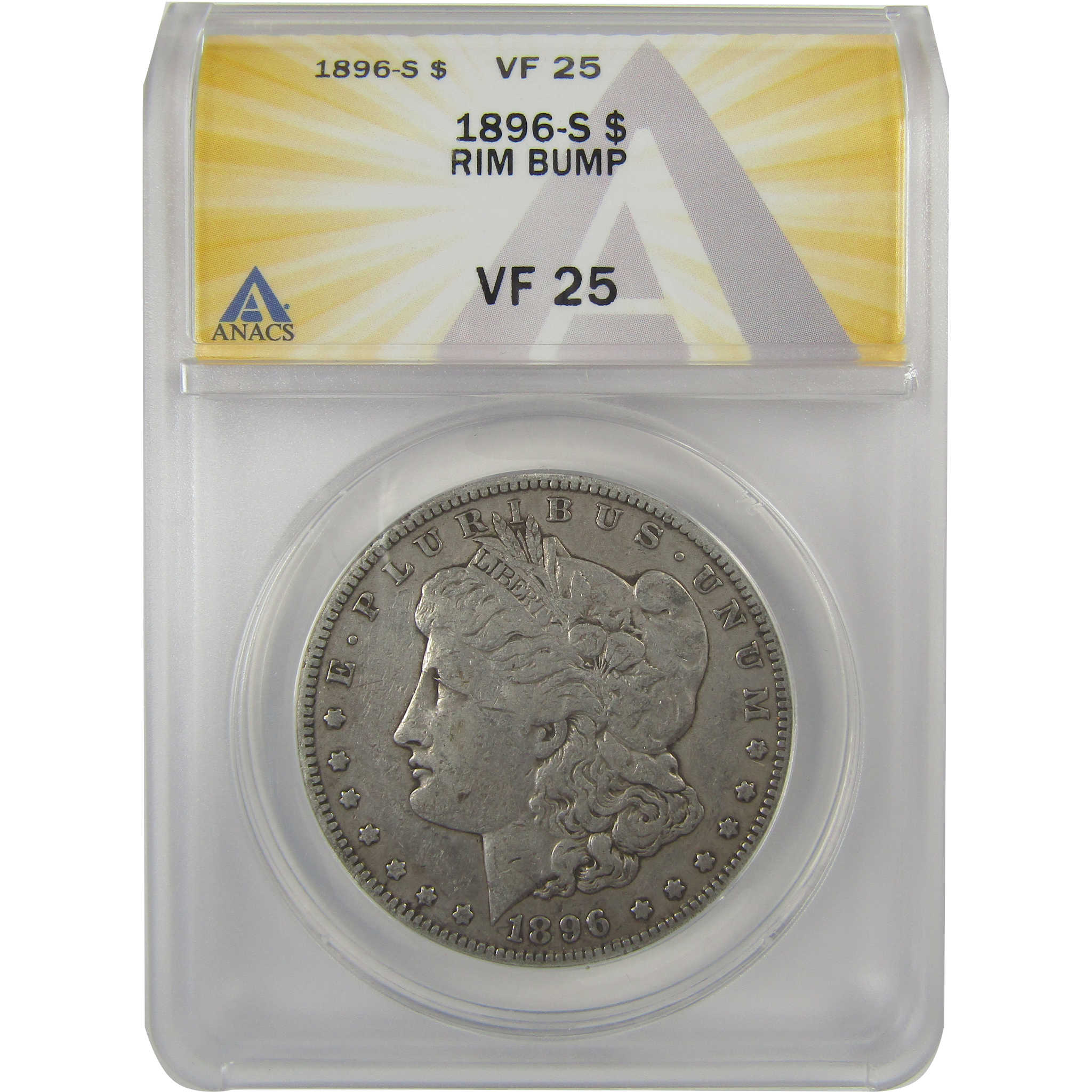 1896 S Morgan Dollar VF 25 Details ANACS Silver $1 Coin SKU:I20359 - Morgan coin - Morgan silver dollar - Morgan silver dollar for sale - Profile Coins &amp; Collectibles