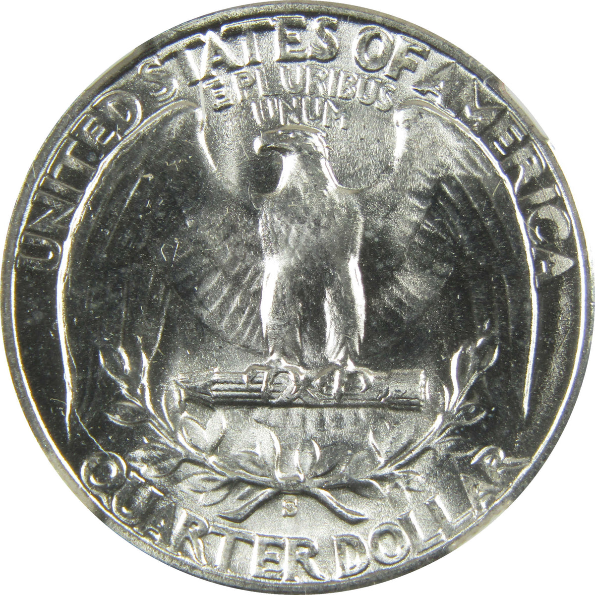 1943 S Washington Silver 25c MS 64 NGC Bag Fragment SKU:I28703