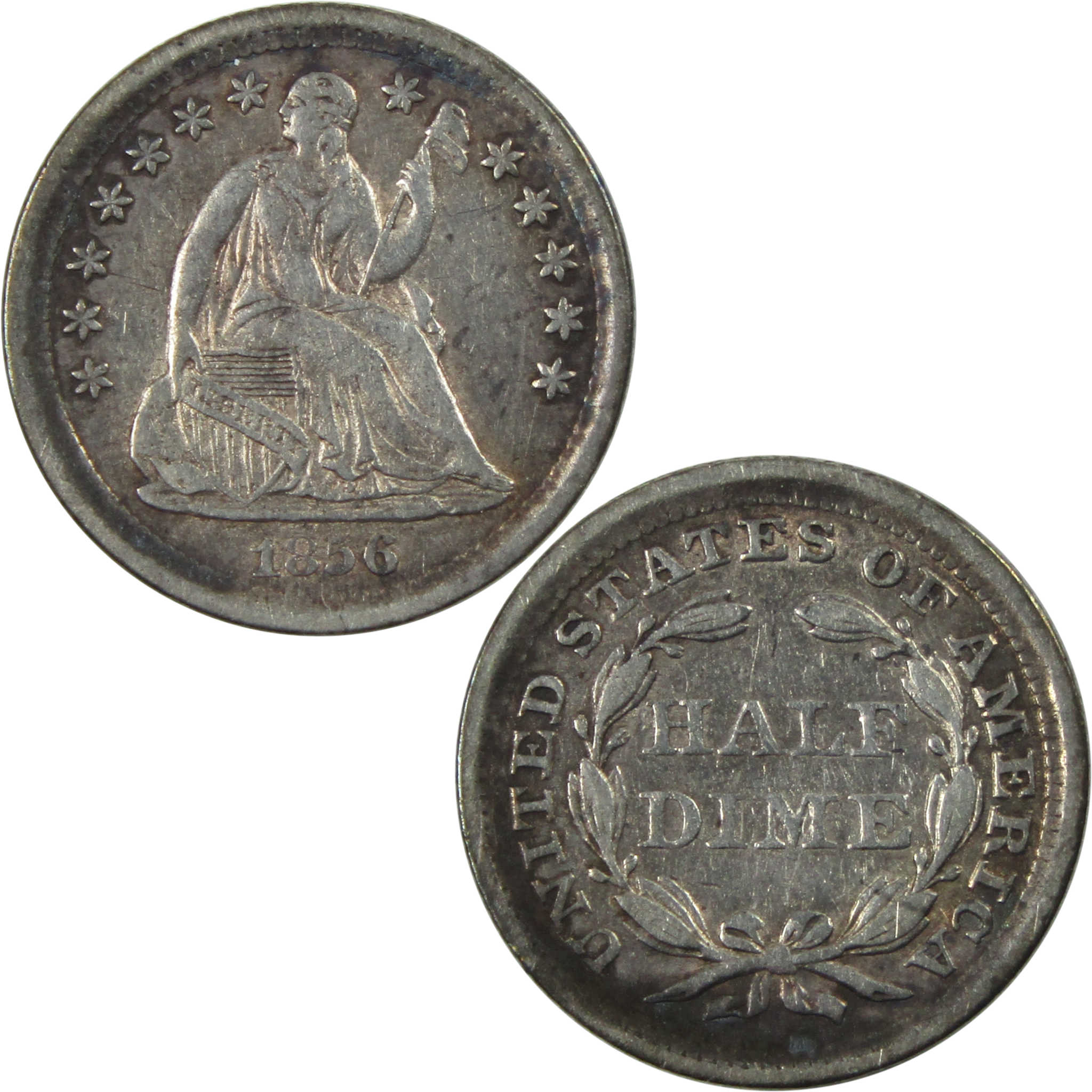 1856 Seated Liberty Half Dime XF EF Extremely Fine Silver SKU:I13996
