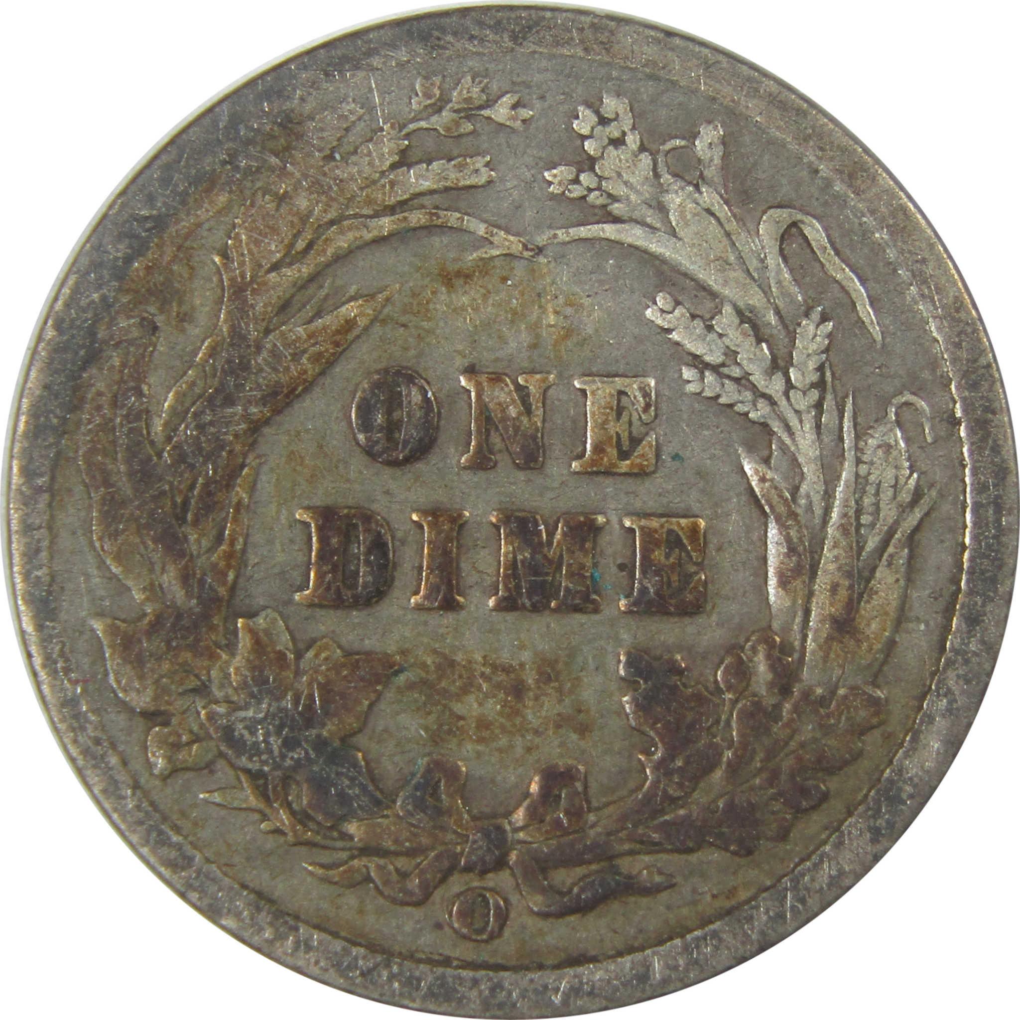 1899 O/O Barber Silver Dime VG Very Good 10c Coin SKU:I24207