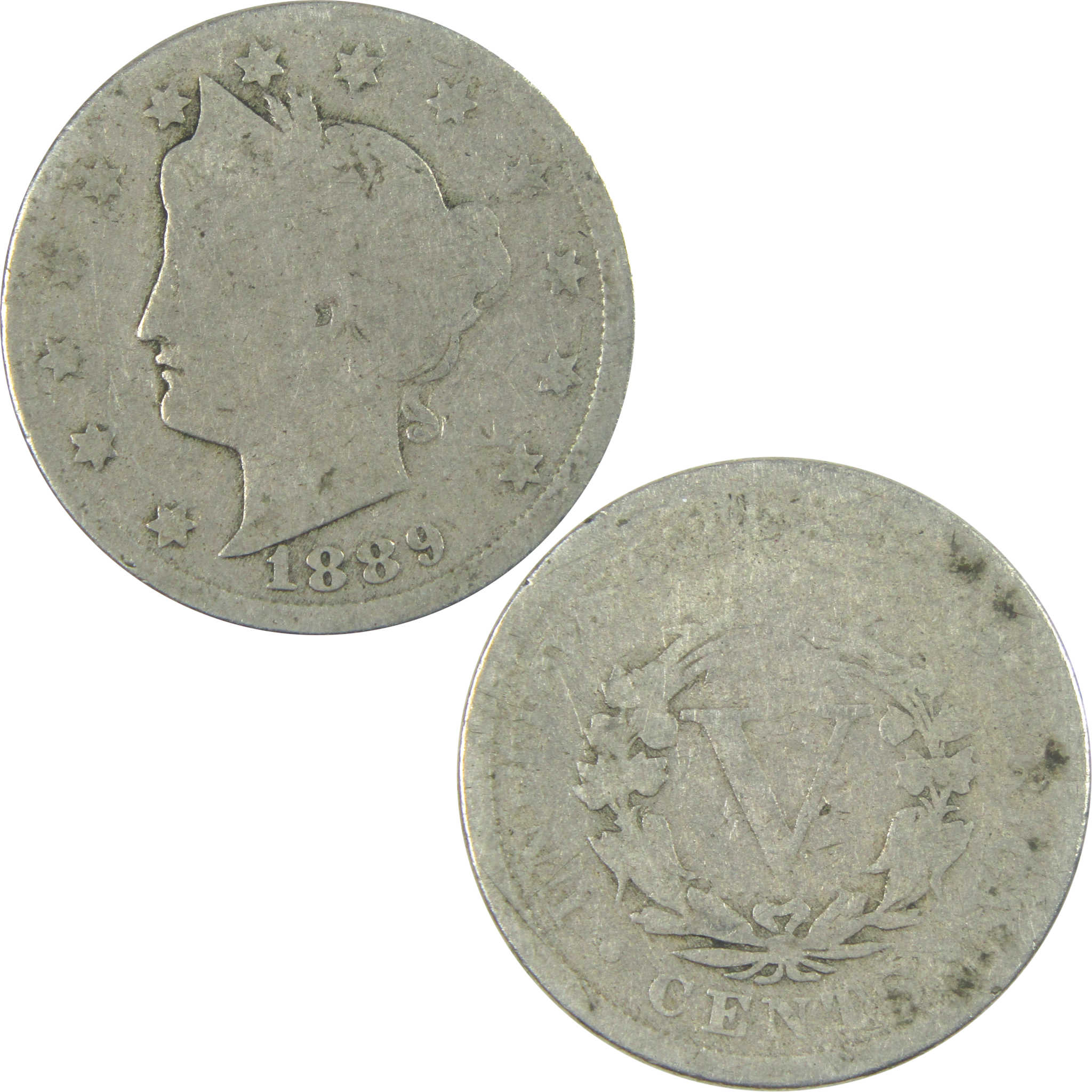 1889 Liberty Head V Nickel AG About Good 5c Coin SKU:I16492