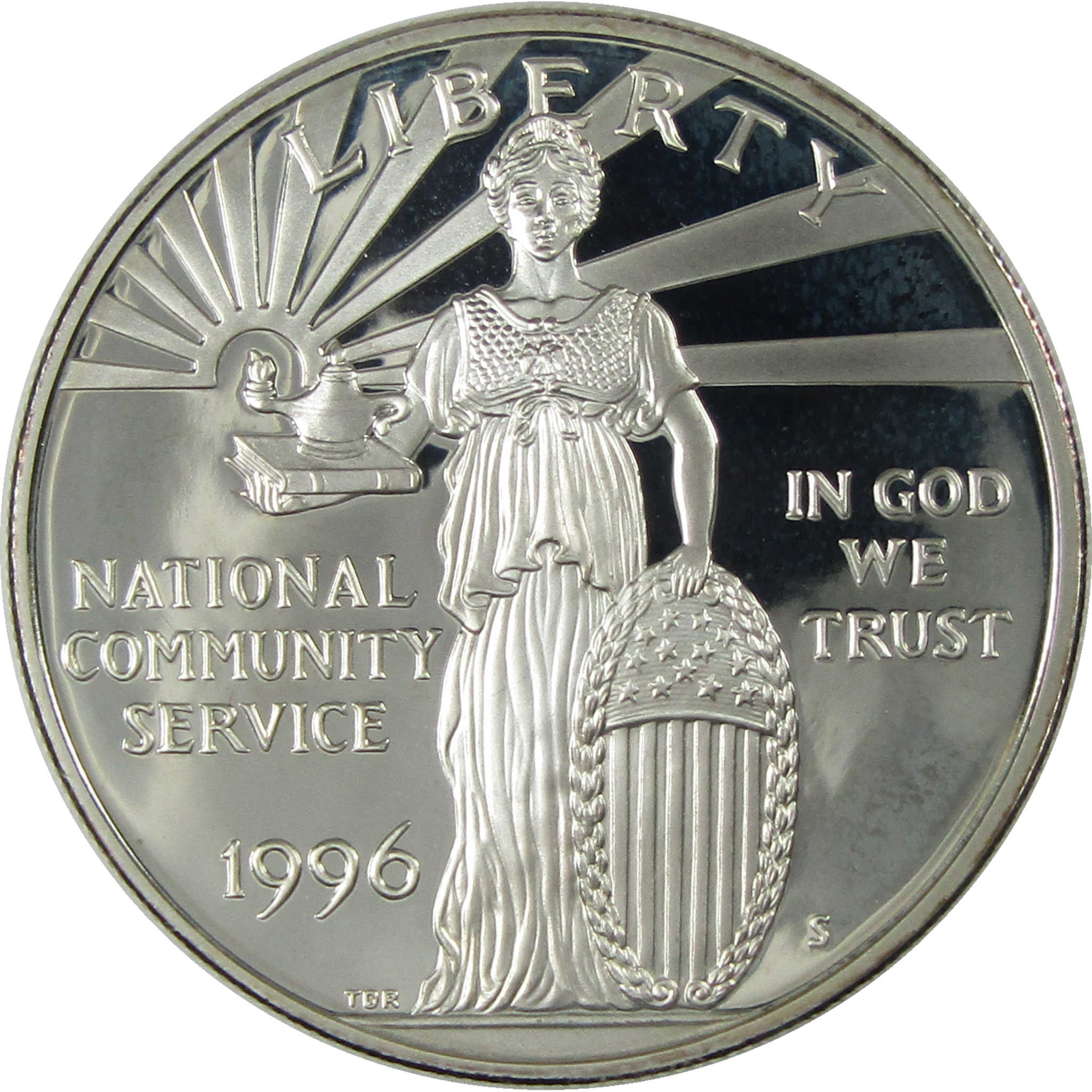 1996 S National Community Service Coin and Stamp Set OGP SKU:CP324