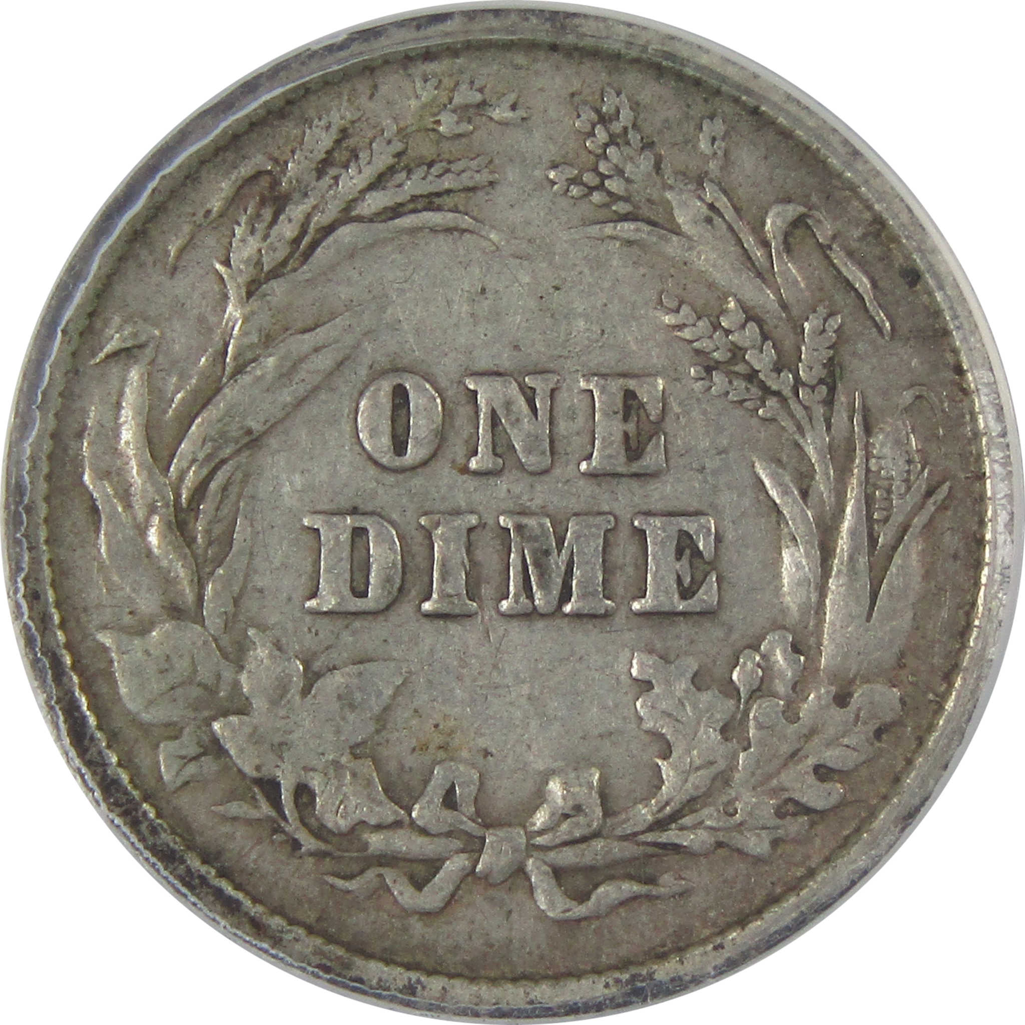 1897 Barber Dime VF 25 ANACS Silver 10c Coin SKU:CP136
