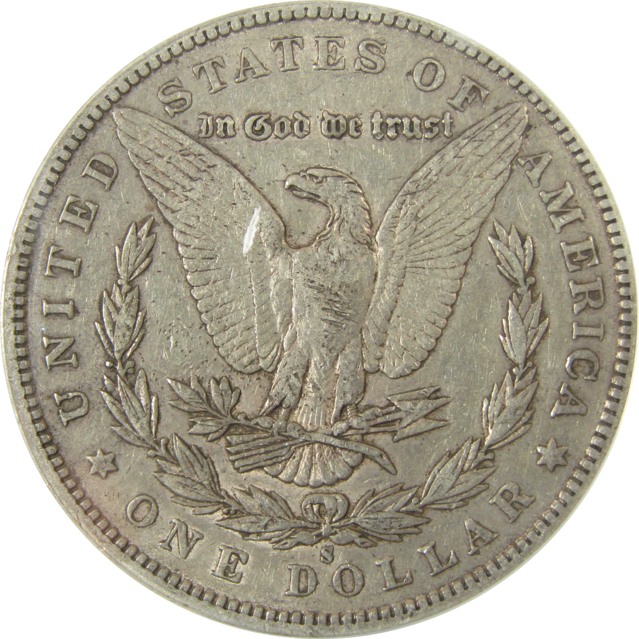 1896 S Morgan Silver Dollar EF 45 Details ANACS $1 Coin SKU:I28466