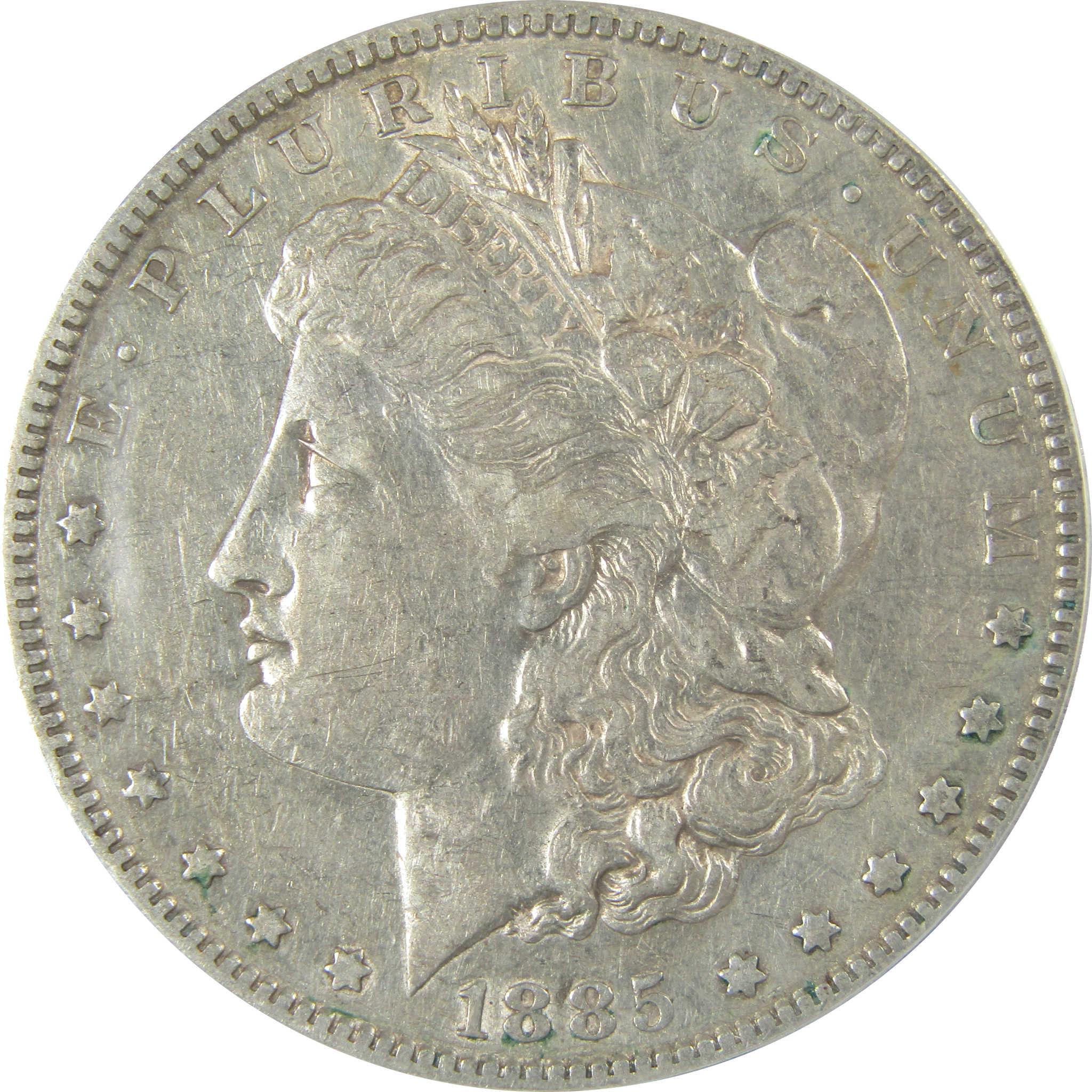 1885 S Morgan Silver Dollar VF 35 Details ANACS $1 Coin SKU:CP835 - Morgan coin - Morgan silver dollar - Morgan silver dollar for sale - Profile Coins &amp; Collectibles