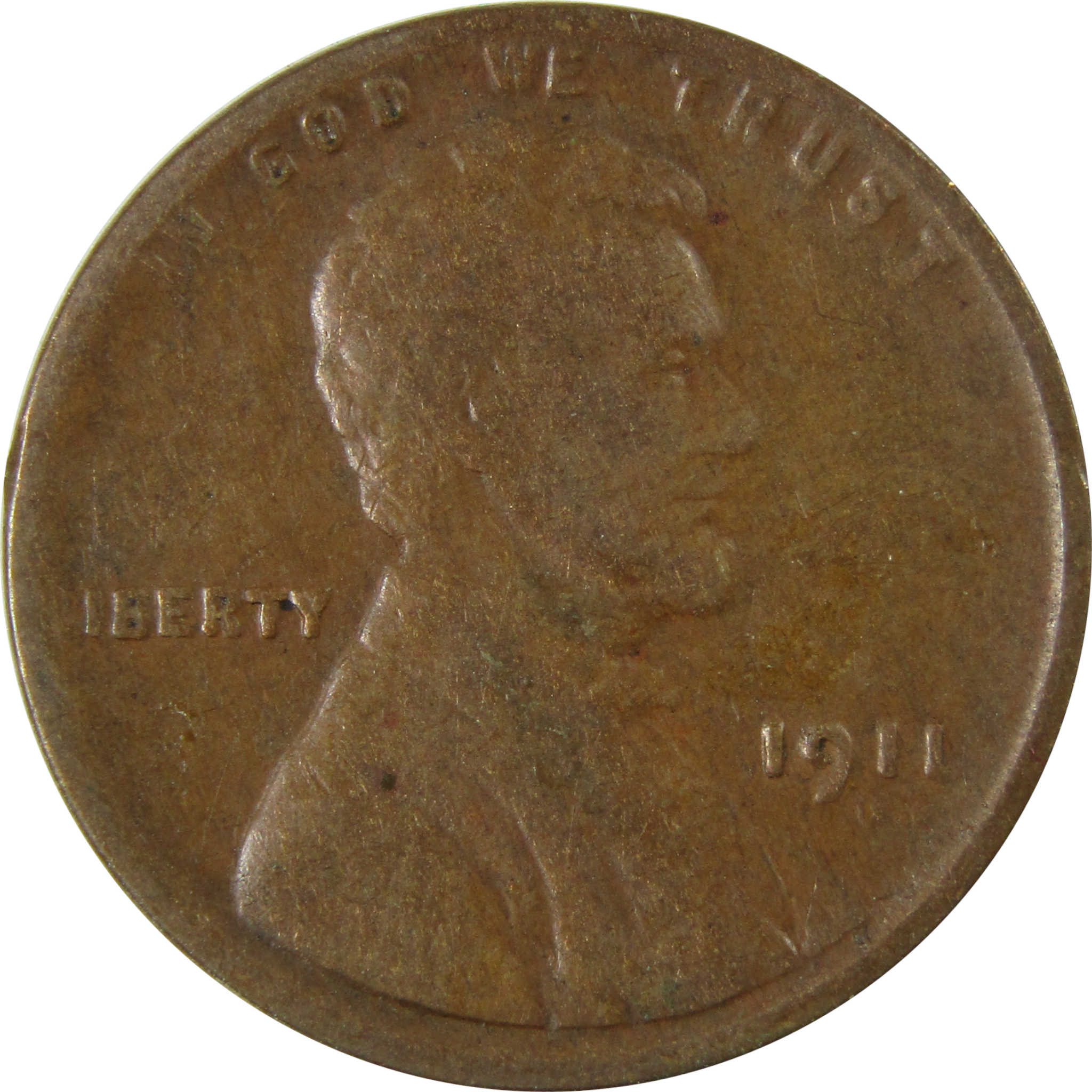 1911 D Lincoln Wheat Cent F Fine Penny 1c Coin Collectible SKU:I26357