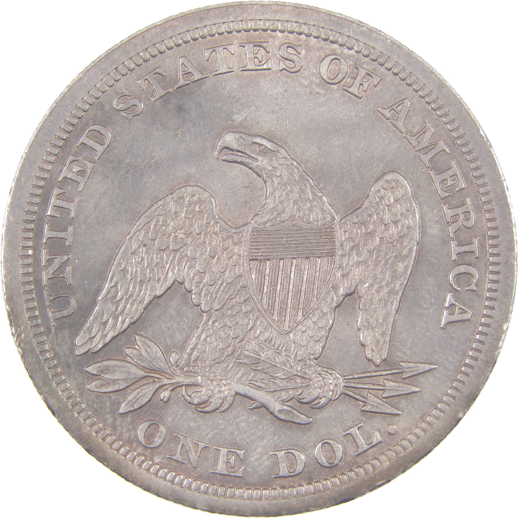 1847 Seated Liberty Dollar XF EF Extremely Fine Details SKU:I16994