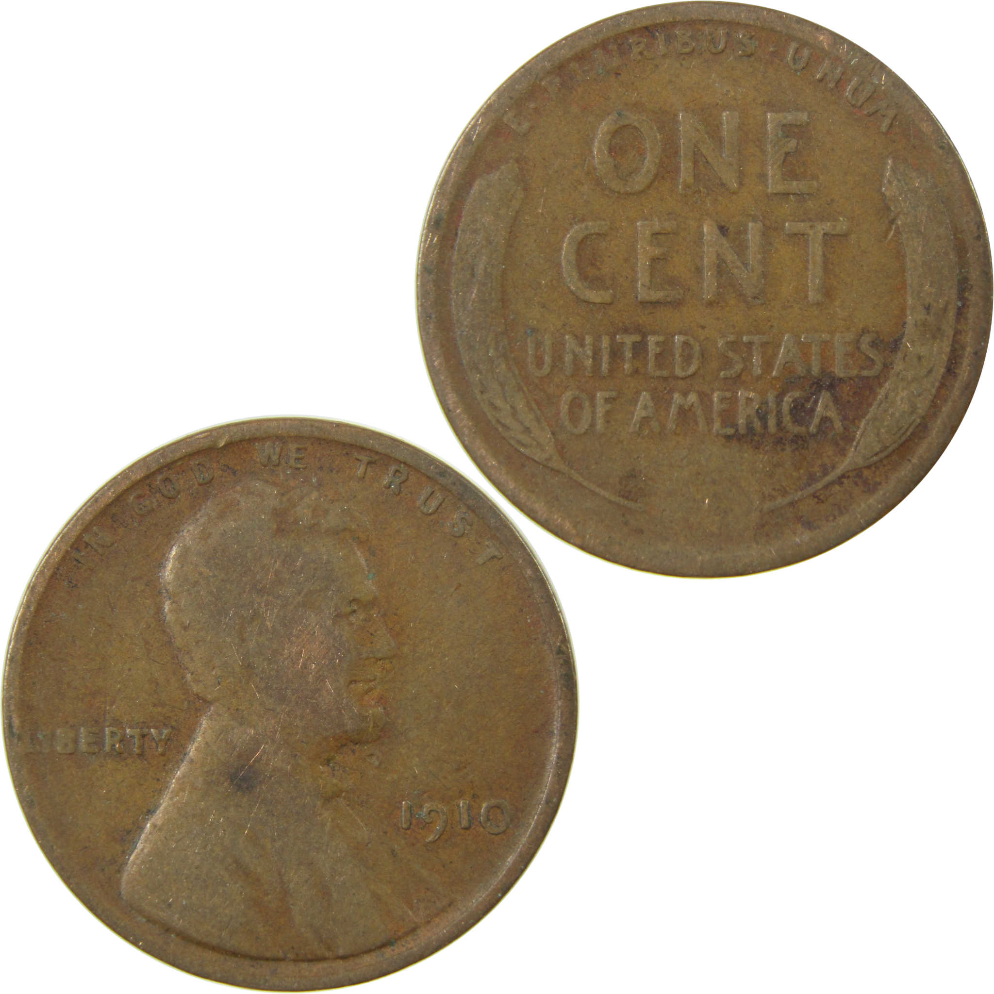 1910 Lincoln Wheat Cent VG Very Good Penny 1c Coin SKU:I26692
