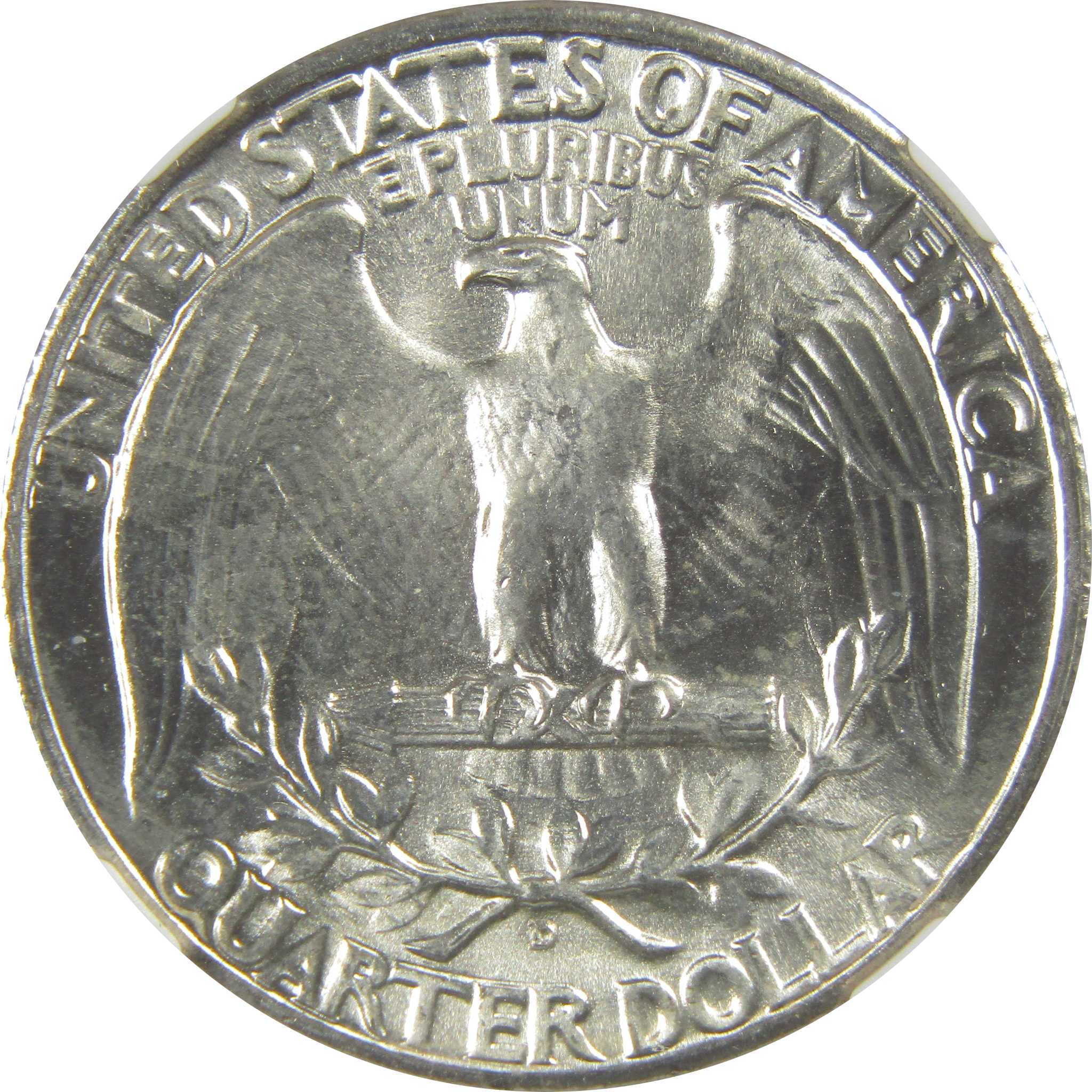 1943 D Washington Quarter MS 64 NGC Silver Bag Fragment SKU:I20621