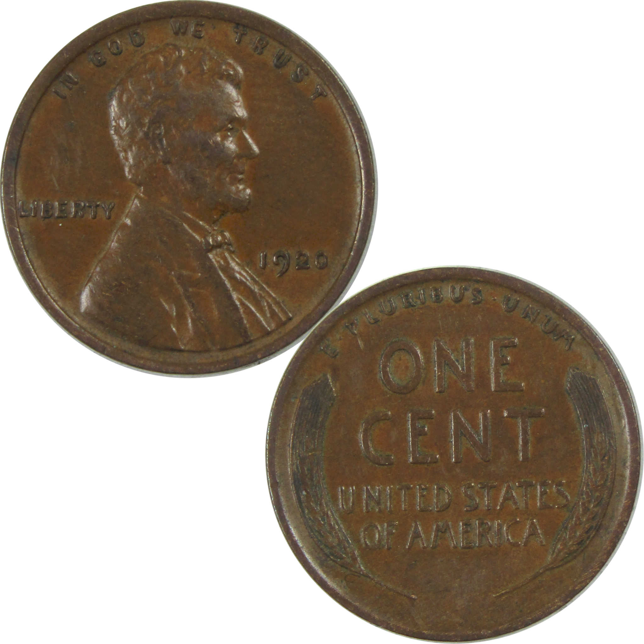 1920 Lincoln Wheat Cent XF/AU Penny 1c Coin SKU:I16577