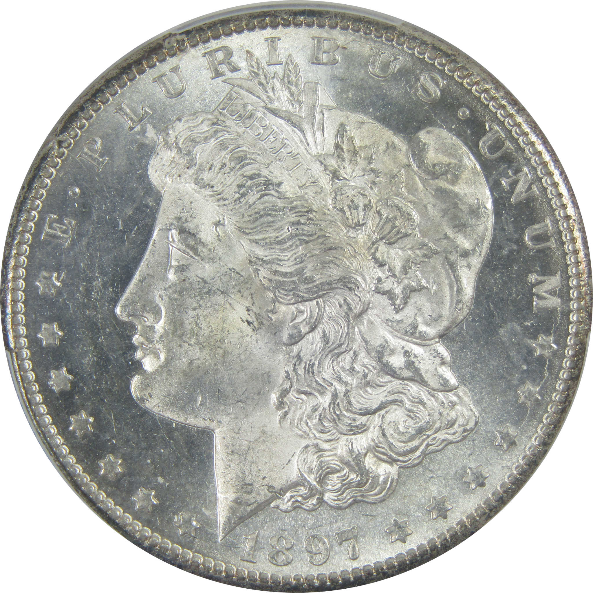 1897 S Morgan Dollar MS 63 PCGS Silver $1 Uncirculated Coin SKU:I15817 - Morgan coin - Morgan silver dollar - Morgan silver dollar for sale - Profile Coins &amp; Collectibles