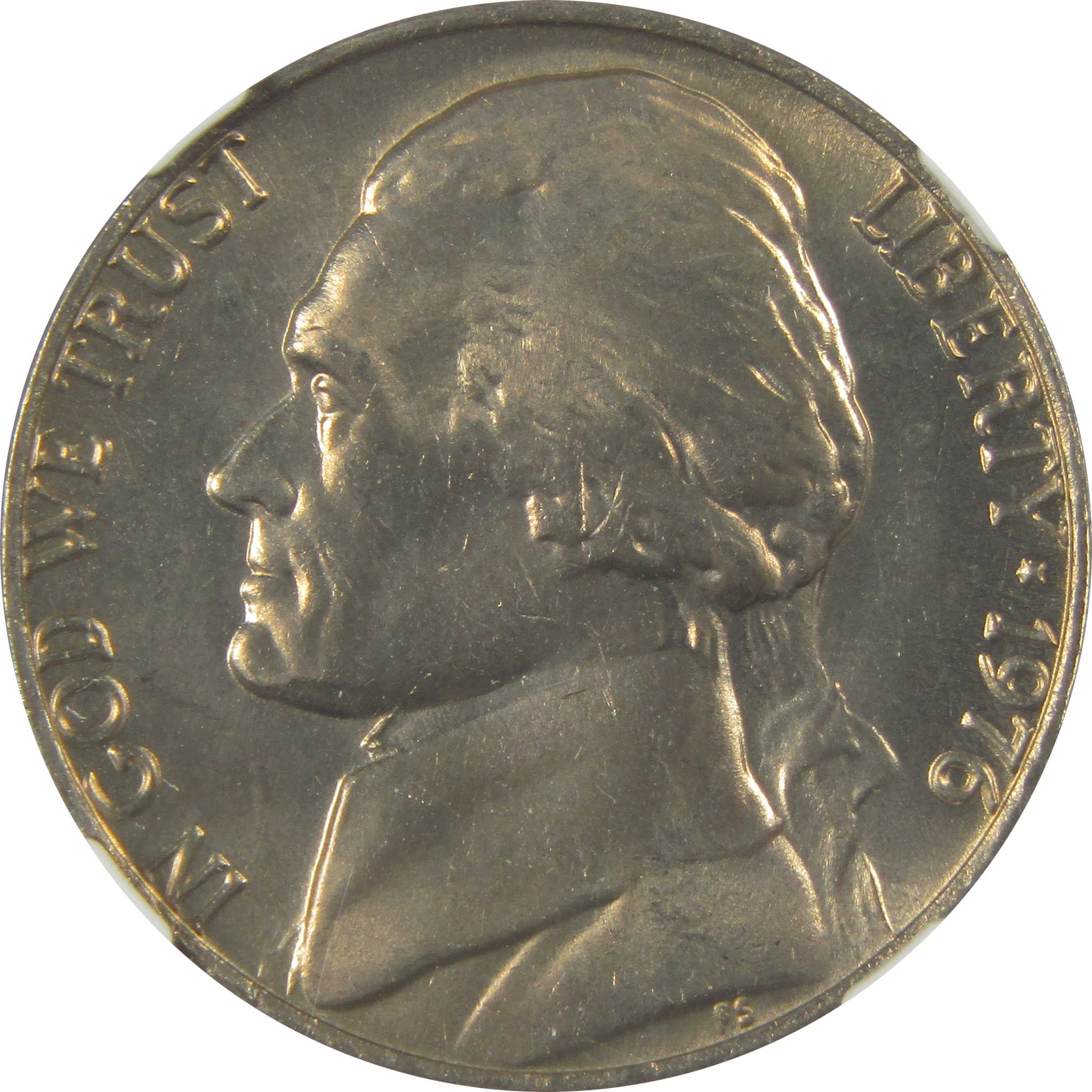 1976 Jefferson Nickel MS 67 NGC Original Bag Fragment SKU:I22118