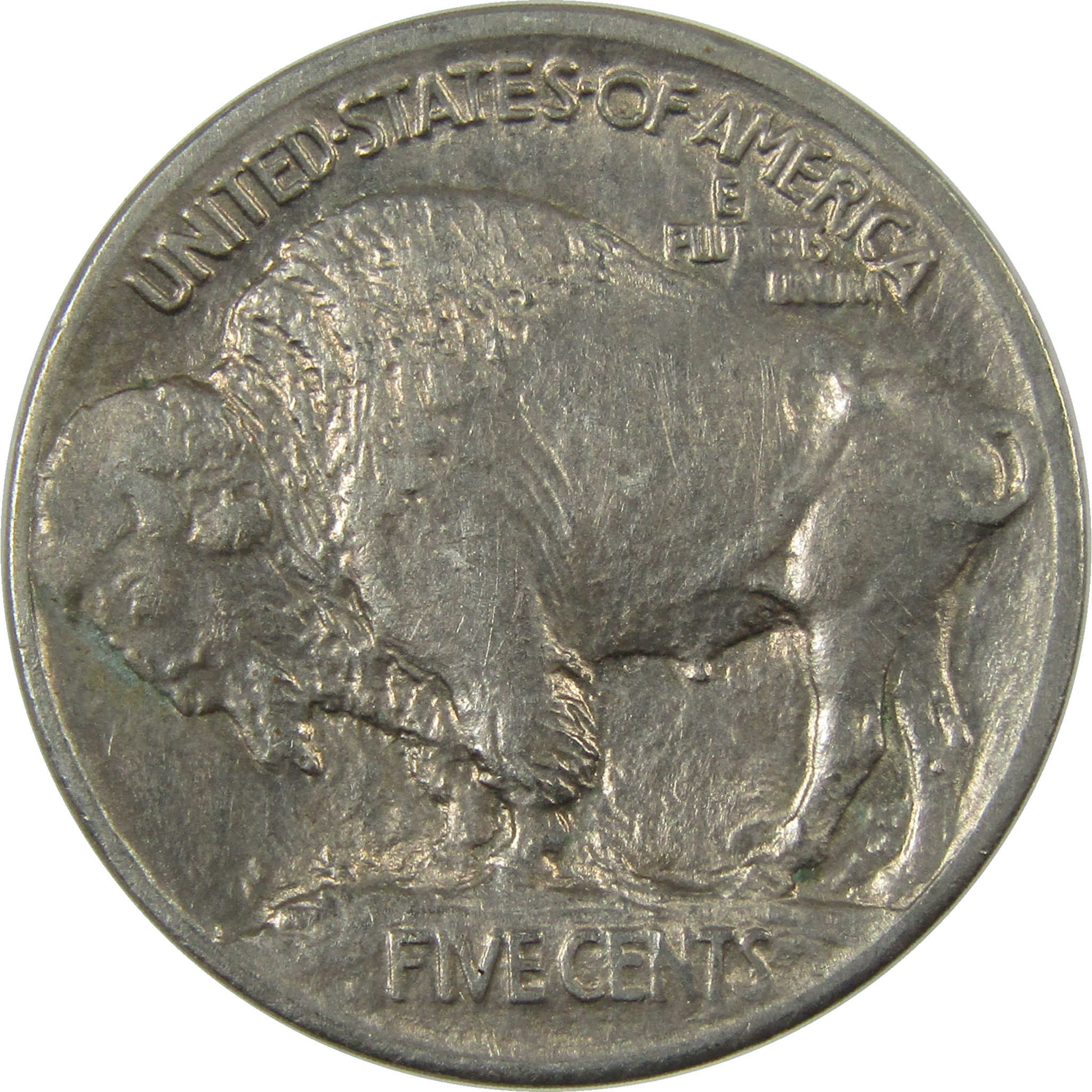 1913 Type 1 Indian Head Buffalo 5c AU About Uncirculated SKU:I27828