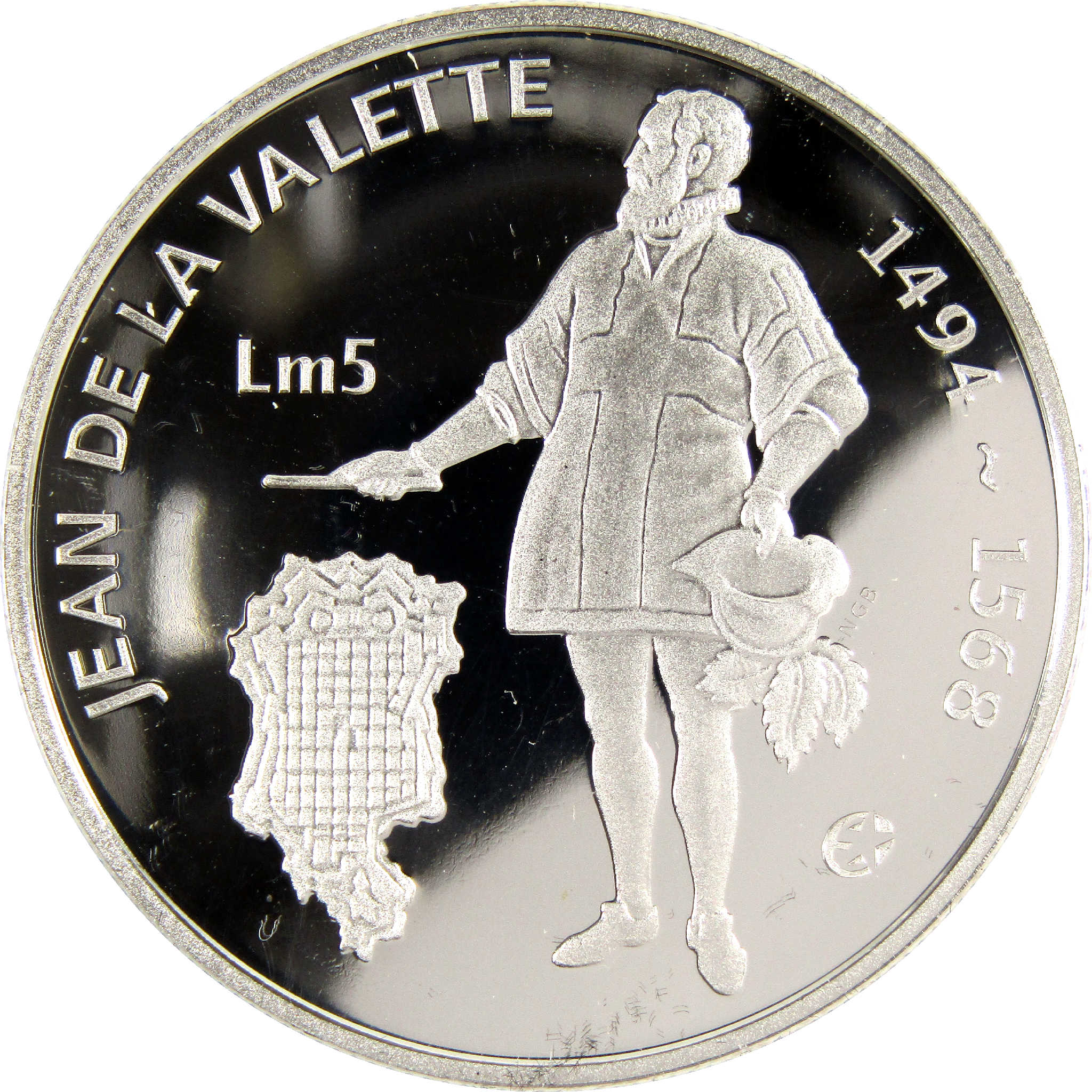 2007 Jean De La Valette .925 Silver Lm5 Proof COA SKU:CPC5836