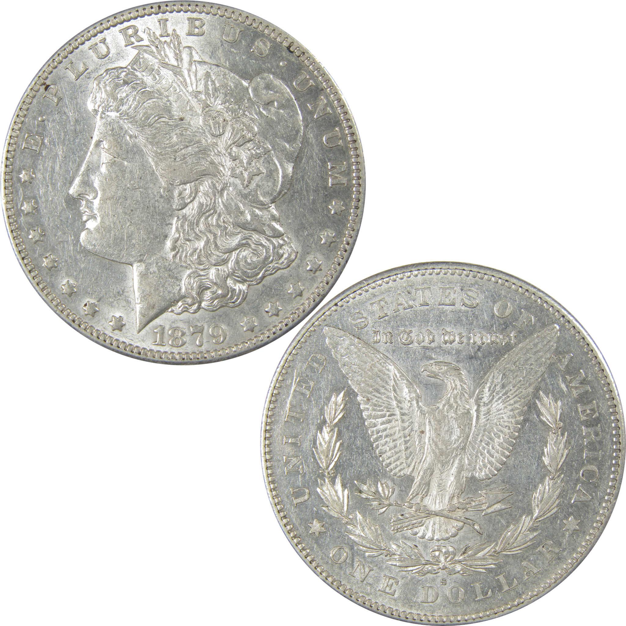 1879 S Rev 78 Morgan Silver Dollar AU About Uncirculated SKU:I24226 - Morgan coin - Morgan silver dollar - Morgan silver dollar for sale - Profile Coins &amp; Collectibles