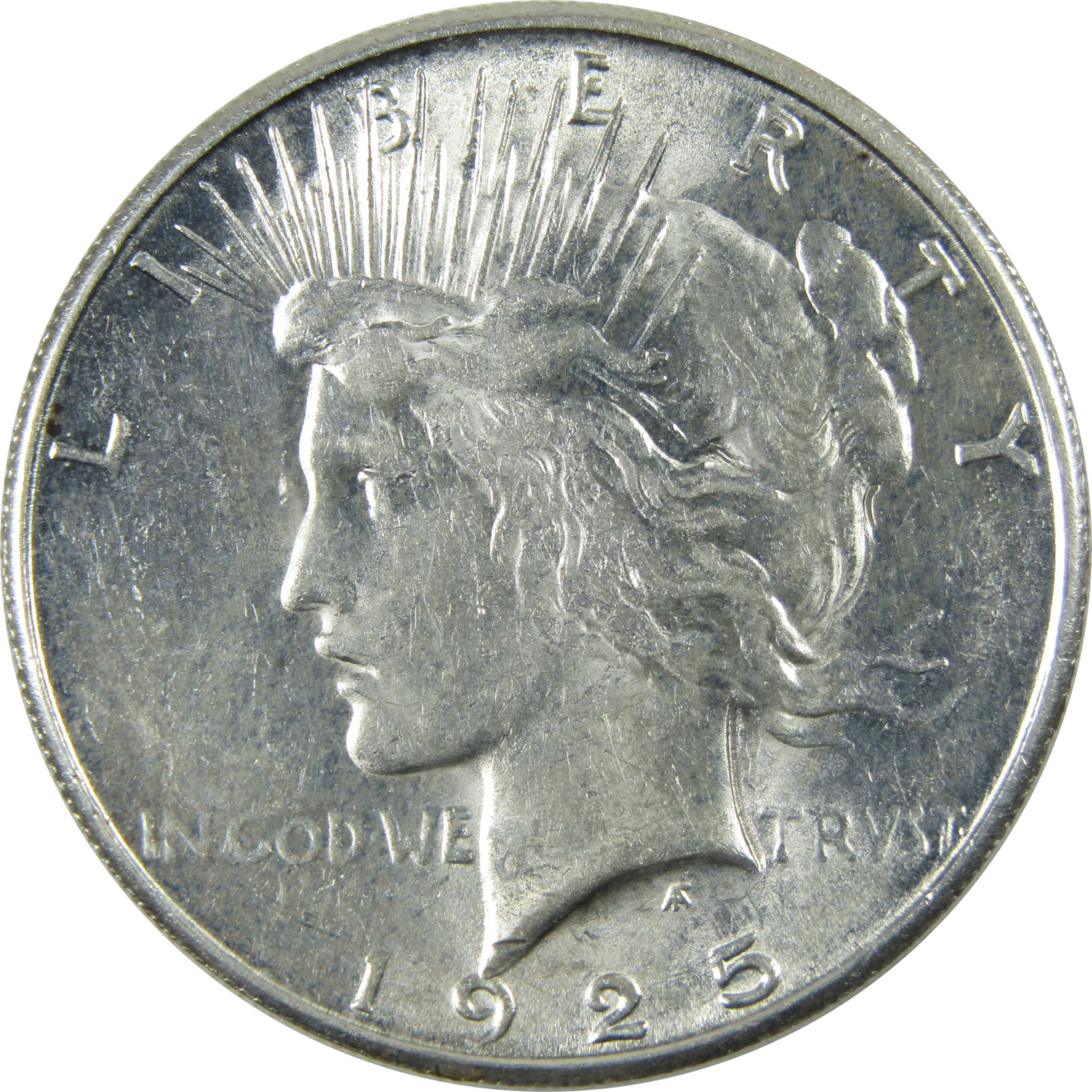 1925 S Peace Dollar AU About Uncirculated Silver $1 Coin SKU:I14690