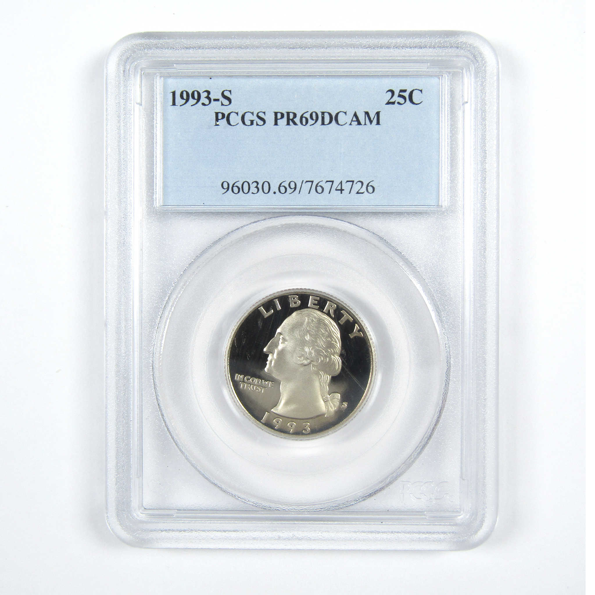 1993 S Washington Quarter PR 69 DCAM Silver Copper-Nickel SKU:CPC7432