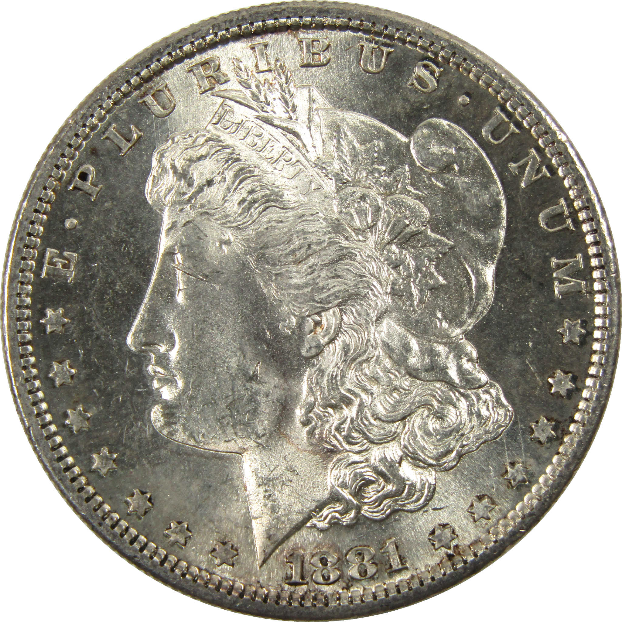 1881 S Morgan Dollar CH AU Choice About Uncirculated Silver $1 Coin - Morgan coin - Morgan silver dollar - Morgan silver dollar for sale - Profile Coins &amp; Collectibles