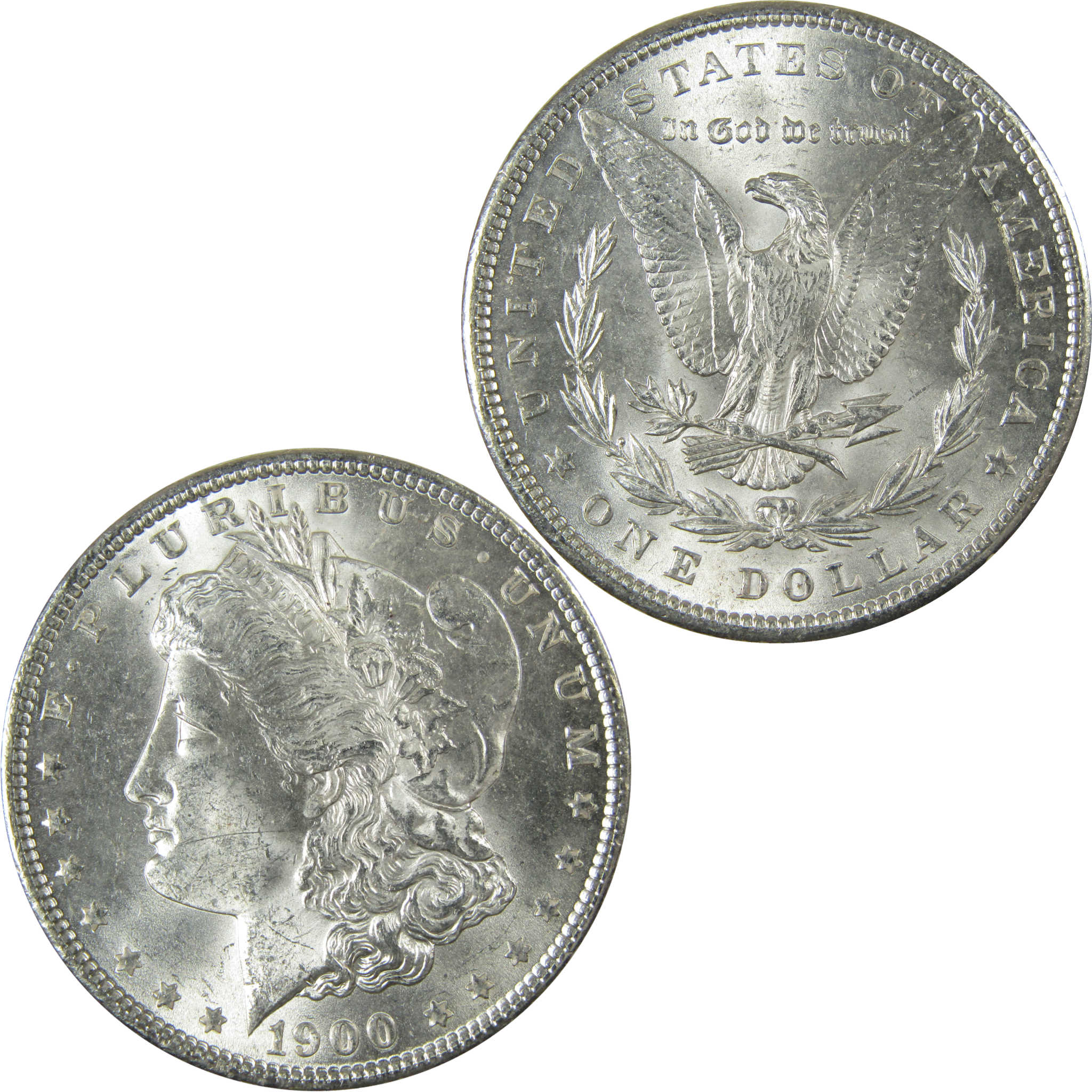 1900 Morgan Silver Dollar Uncirculated Mint State $1 Coin SKU:I27732