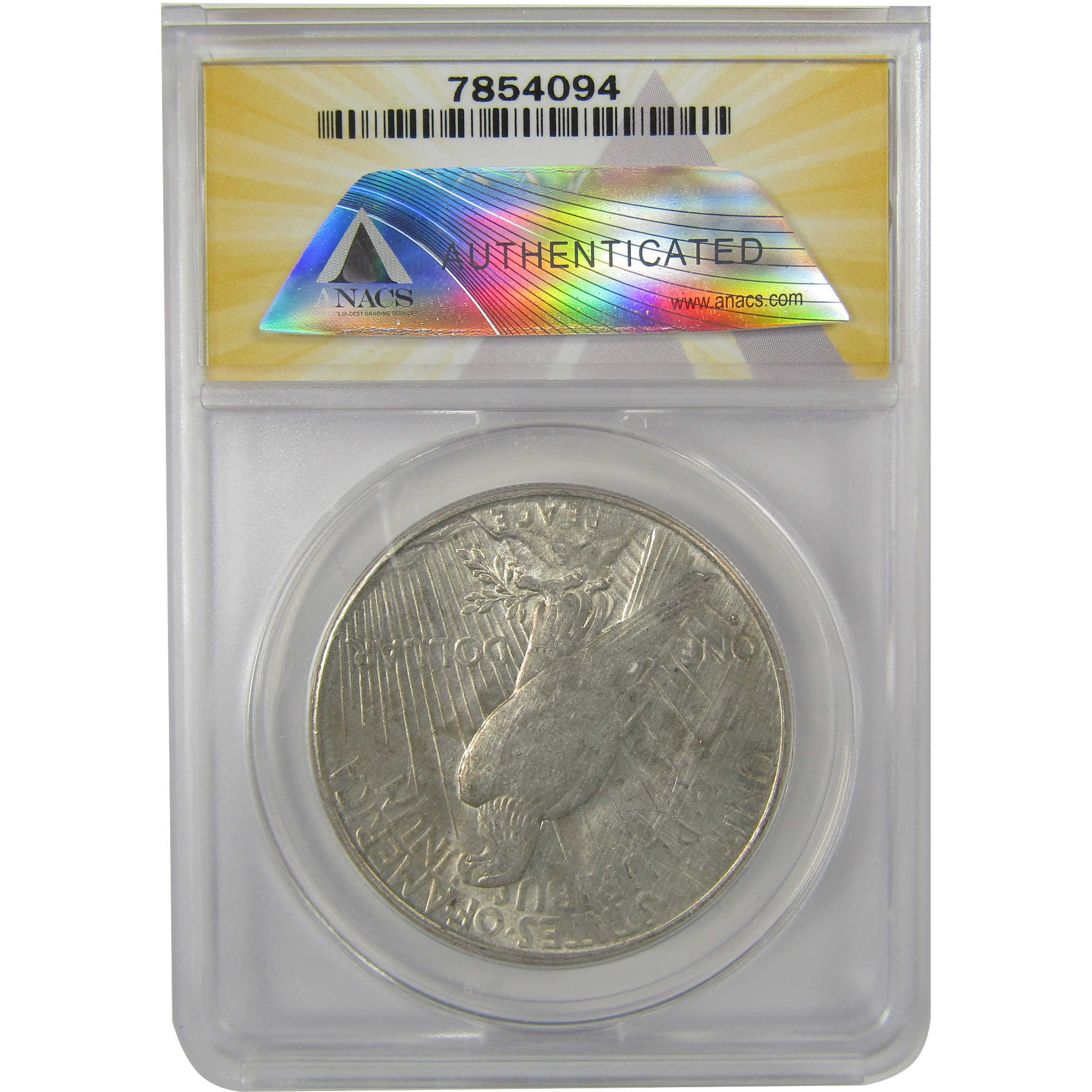 1926 S Peace Dollar MS 60 Details ANACS Silver Uncirculated SKU:I20370