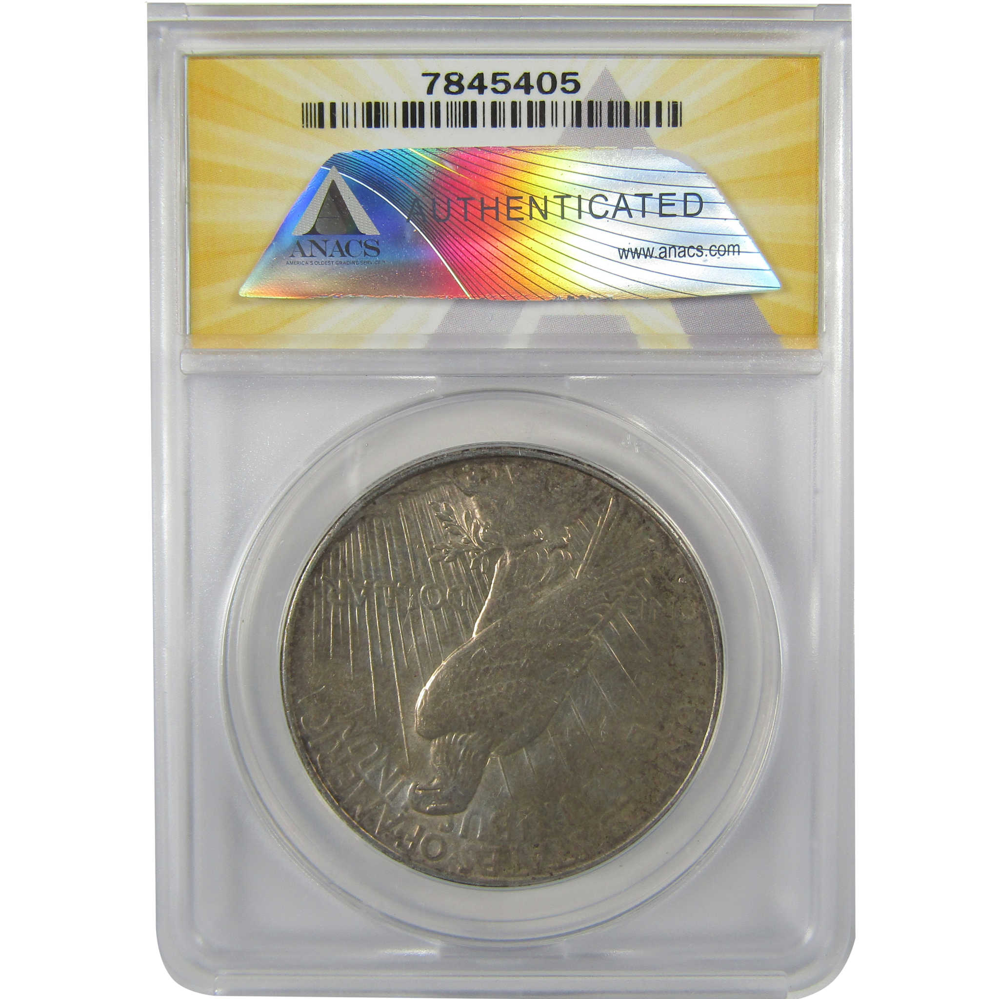 1934 D Peace Dollar AU 55 Details ANACS Silver $1 Coin SKU:I21602
