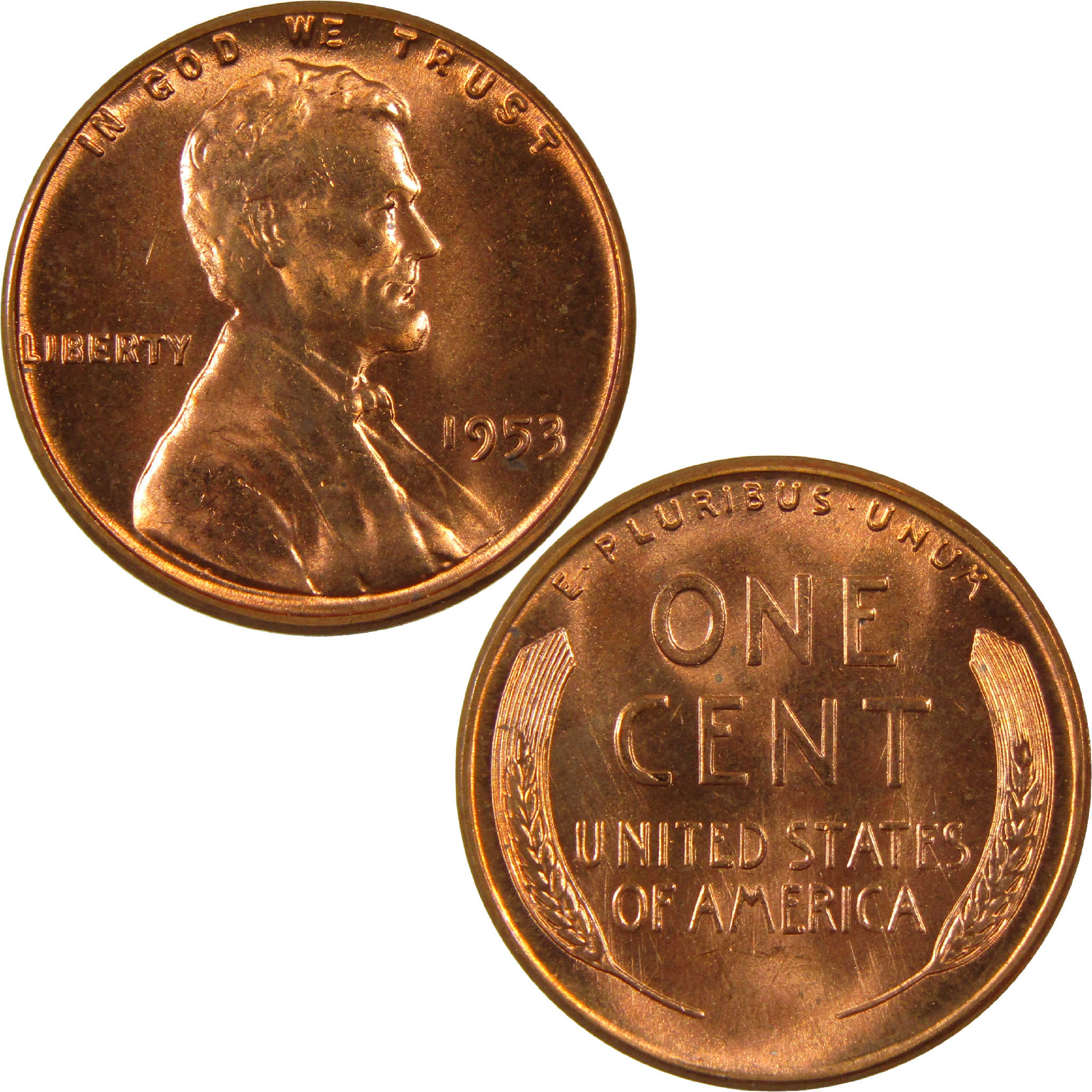 1953 Lincoln Wheat Cent BU Uncirculated Penny 1c Coin