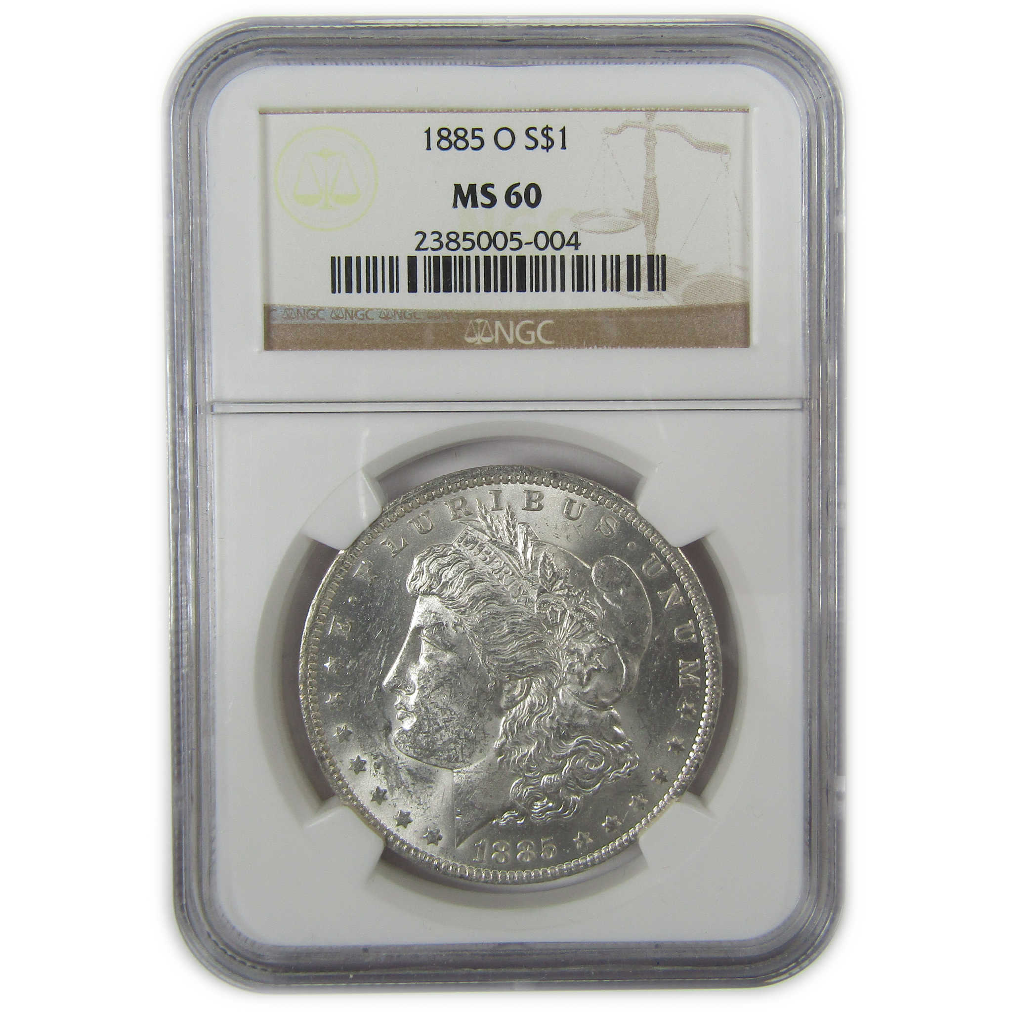 1885 O Morgan Dollar MS 60 NGC Silver Uncirculated $1 Coin SKU:CP60 - Morgan coin - Morgan silver dollar - Morgan silver dollar for sale - Profile Coins &amp; Collectibles