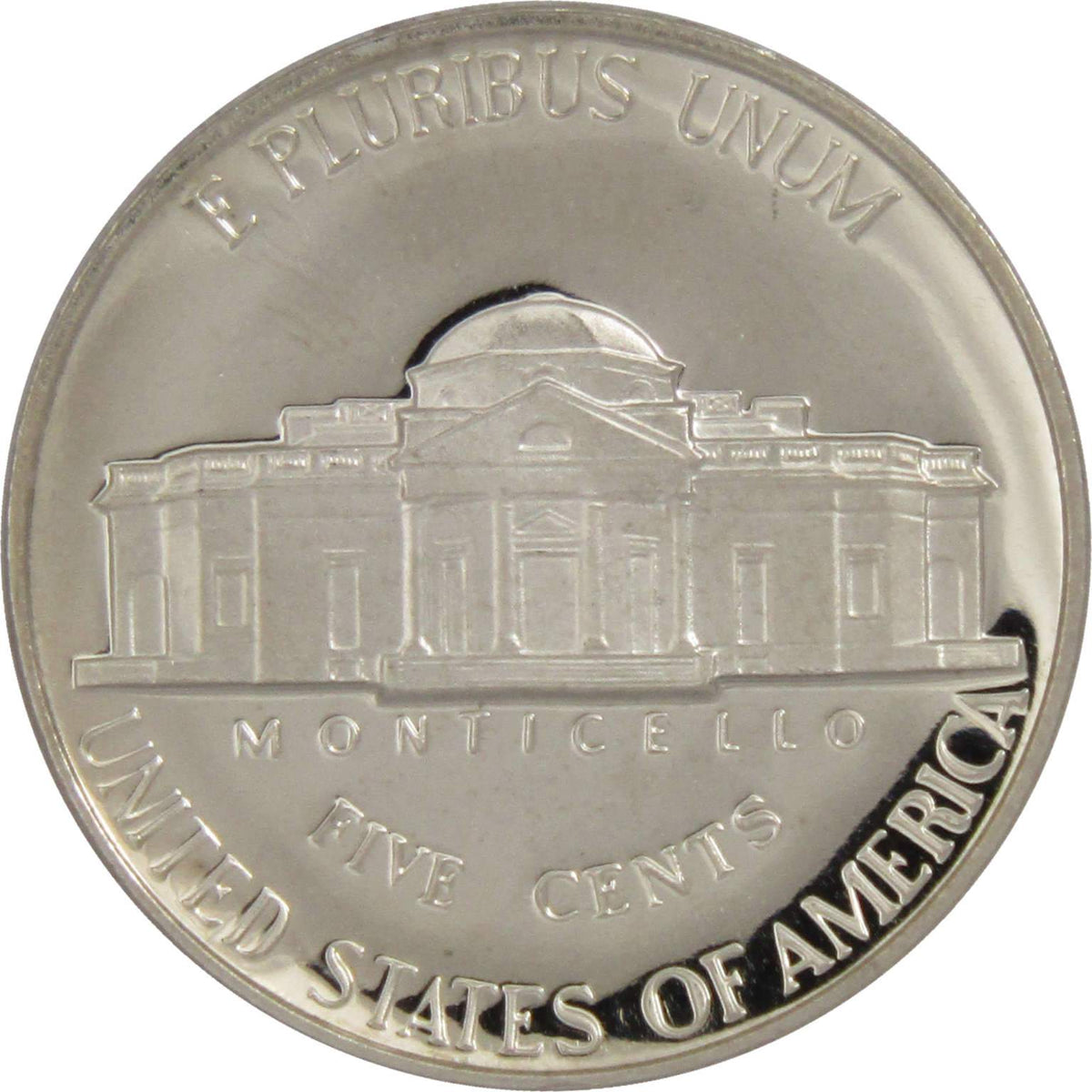 1991 S Jefferson Nickel Proof 5c Coin Collectible