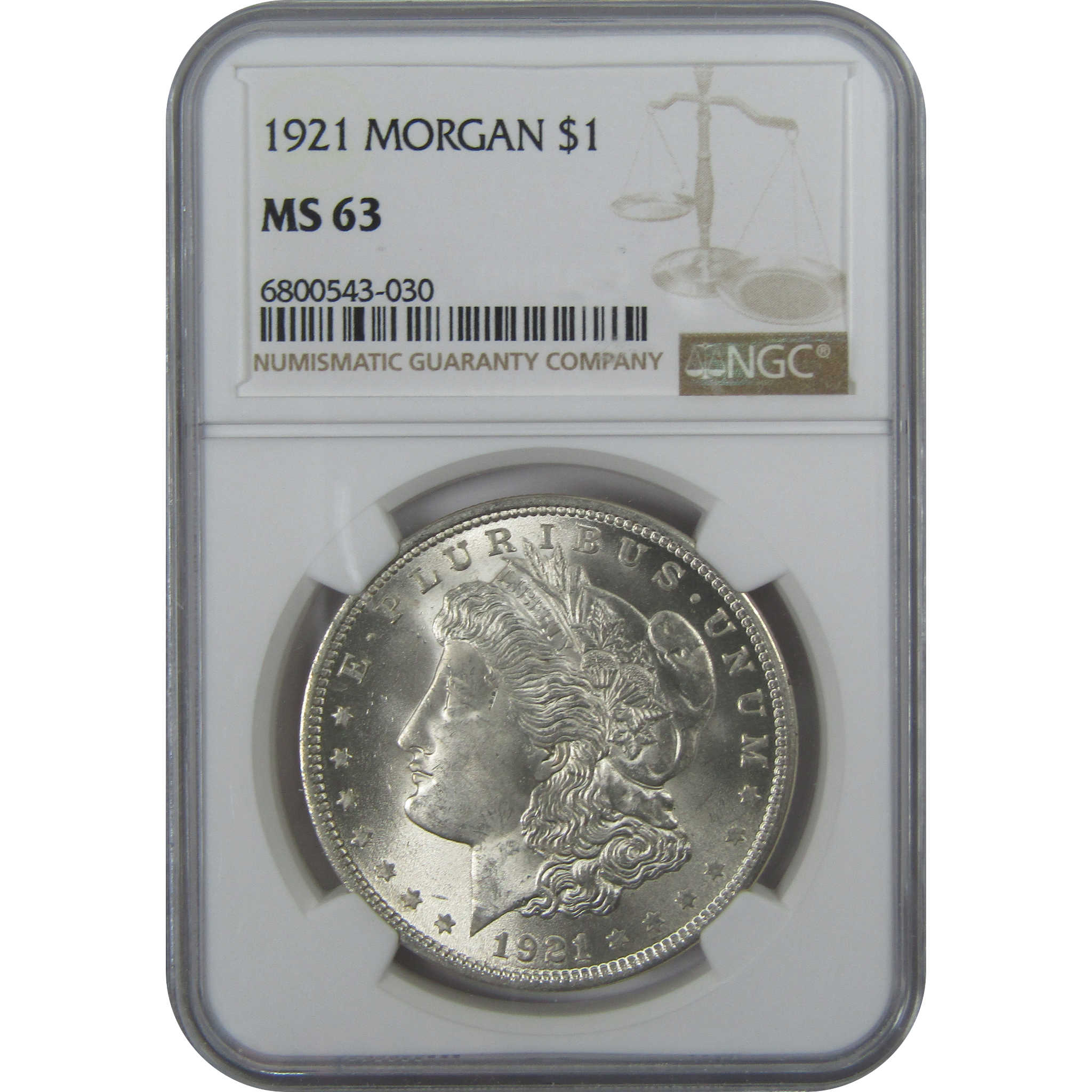 1921 Morgan Dollar MS 63 NGC Silver $1 Uncirculated Coin SKU:I15713 - Morgan coin - Morgan silver dollar - Morgan silver dollar for sale - Profile Coins &amp; Collectibles