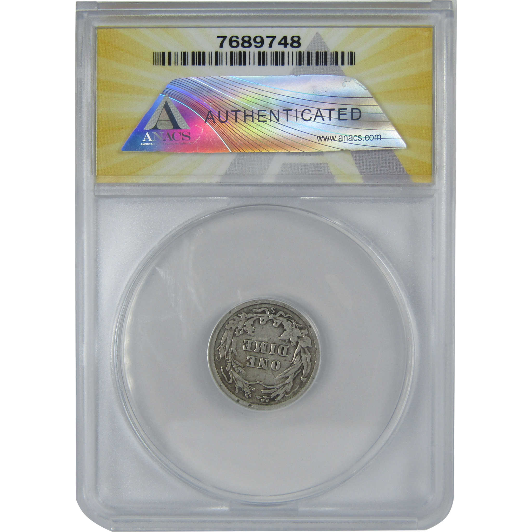 1913 S Barber Dime VG 10 Details ANACS Silver 10c Coin SKU:I16116