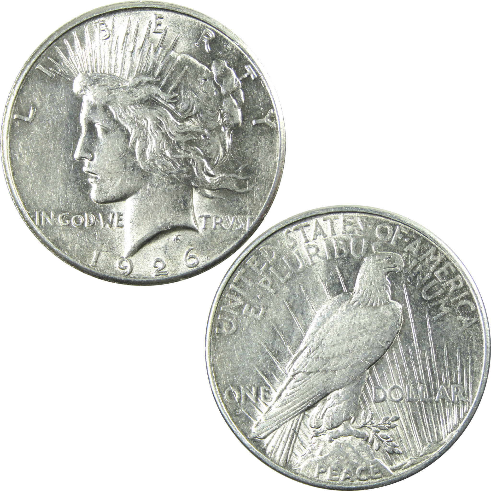 1926 S Peace Dollar AU About Uncirculated Silver $1 Coin SKU:I13890
