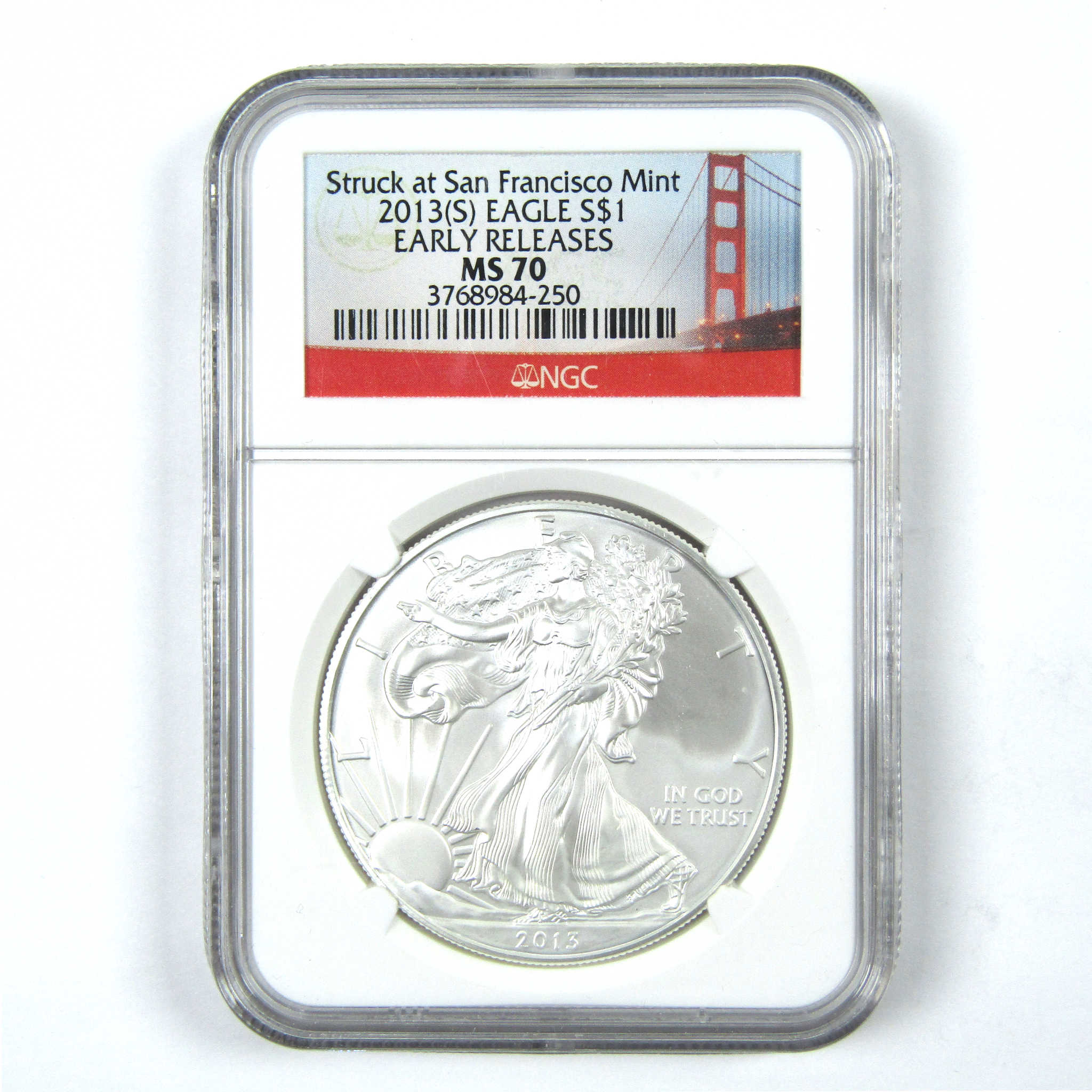 2013 (S) American Silver Eagle MS 70 NGC $1 Early Releases SKU:CPC8008