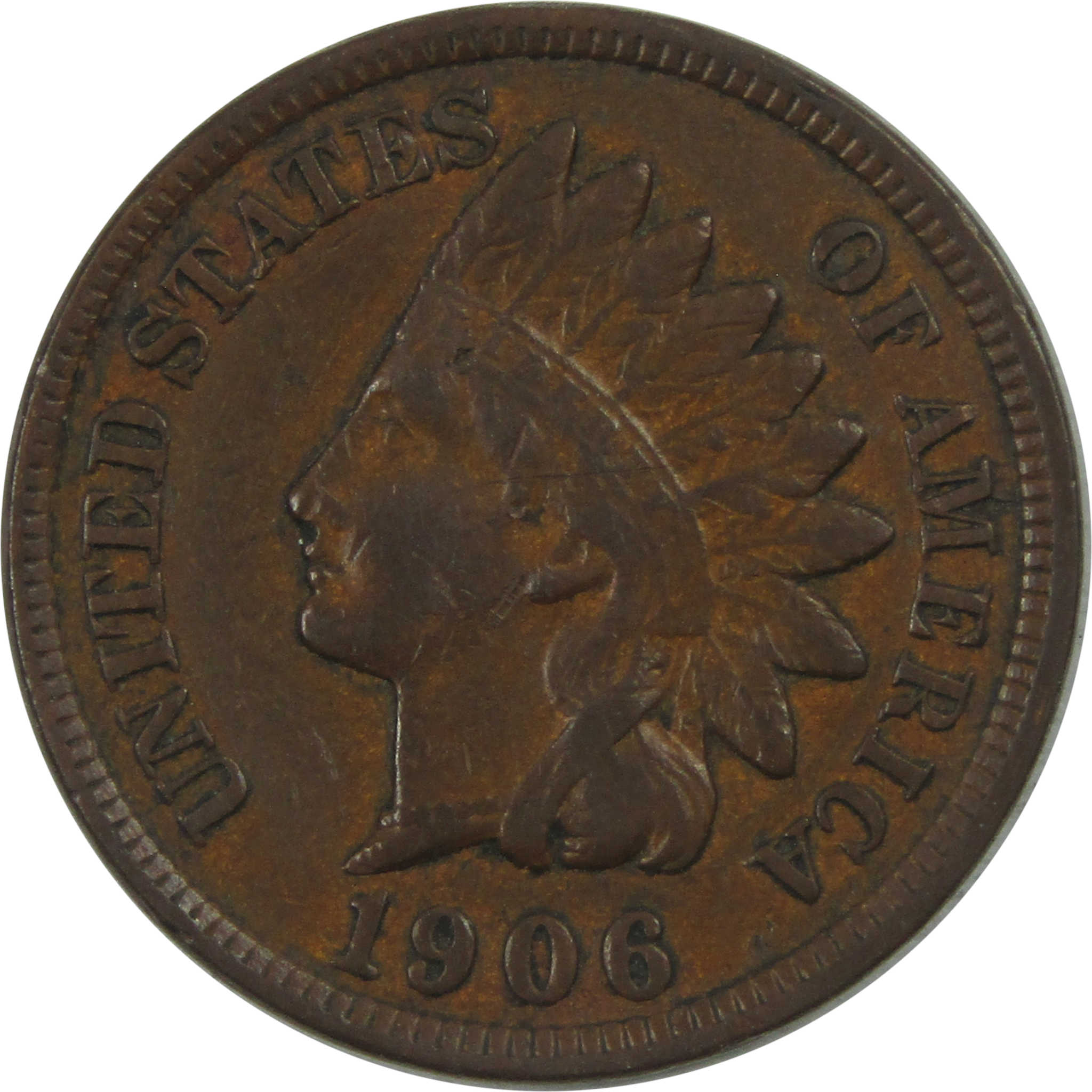 1906 Indian Head Cent XF EF Extremely Fine Penny 1c Coin SKU:I15510